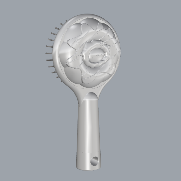 3D modeling，Product rendering，keyshot，rhinoceros，air cushion comb，Three Blessings，