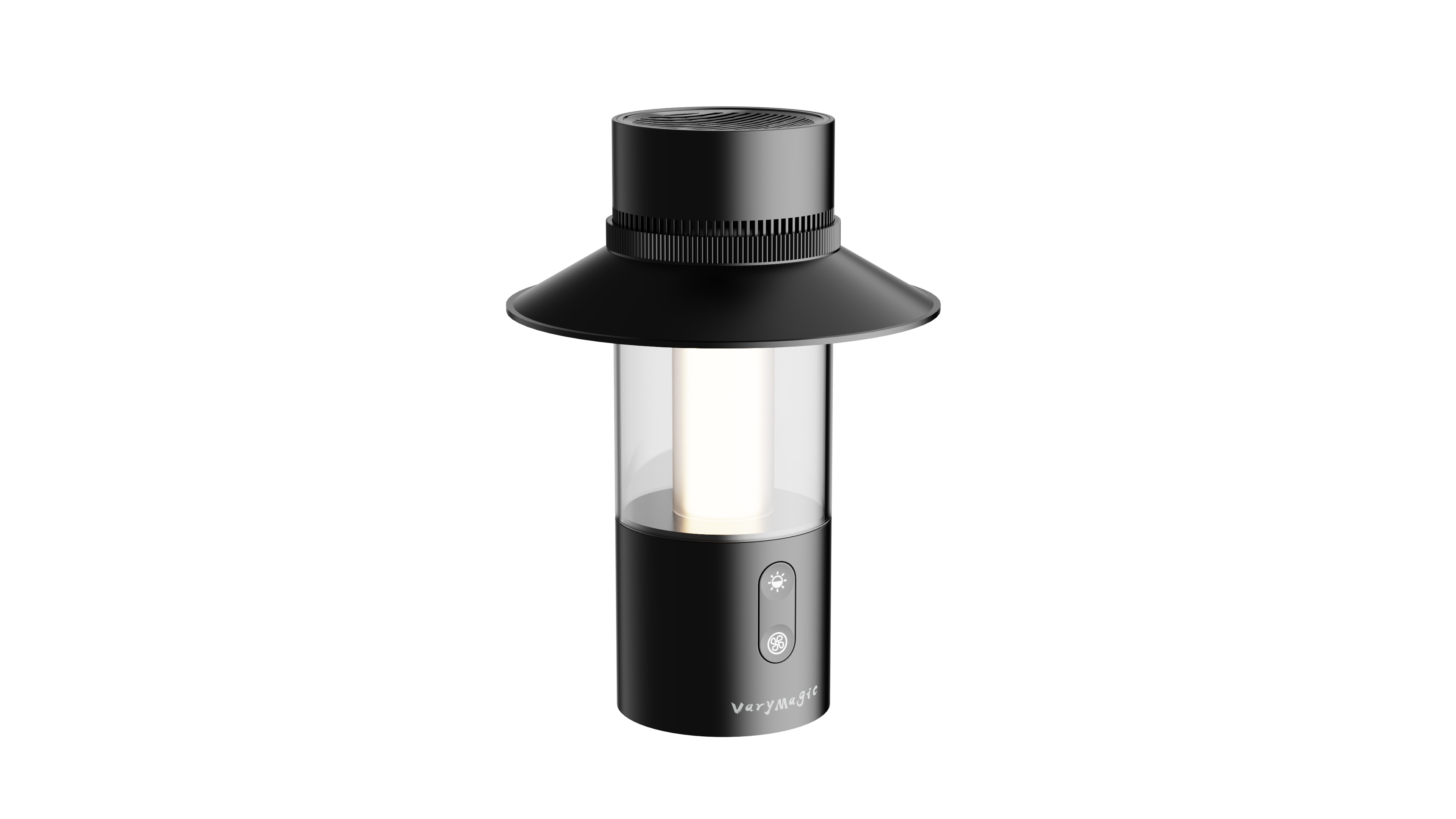 Portable outdoor camping lamp plus camping fan，