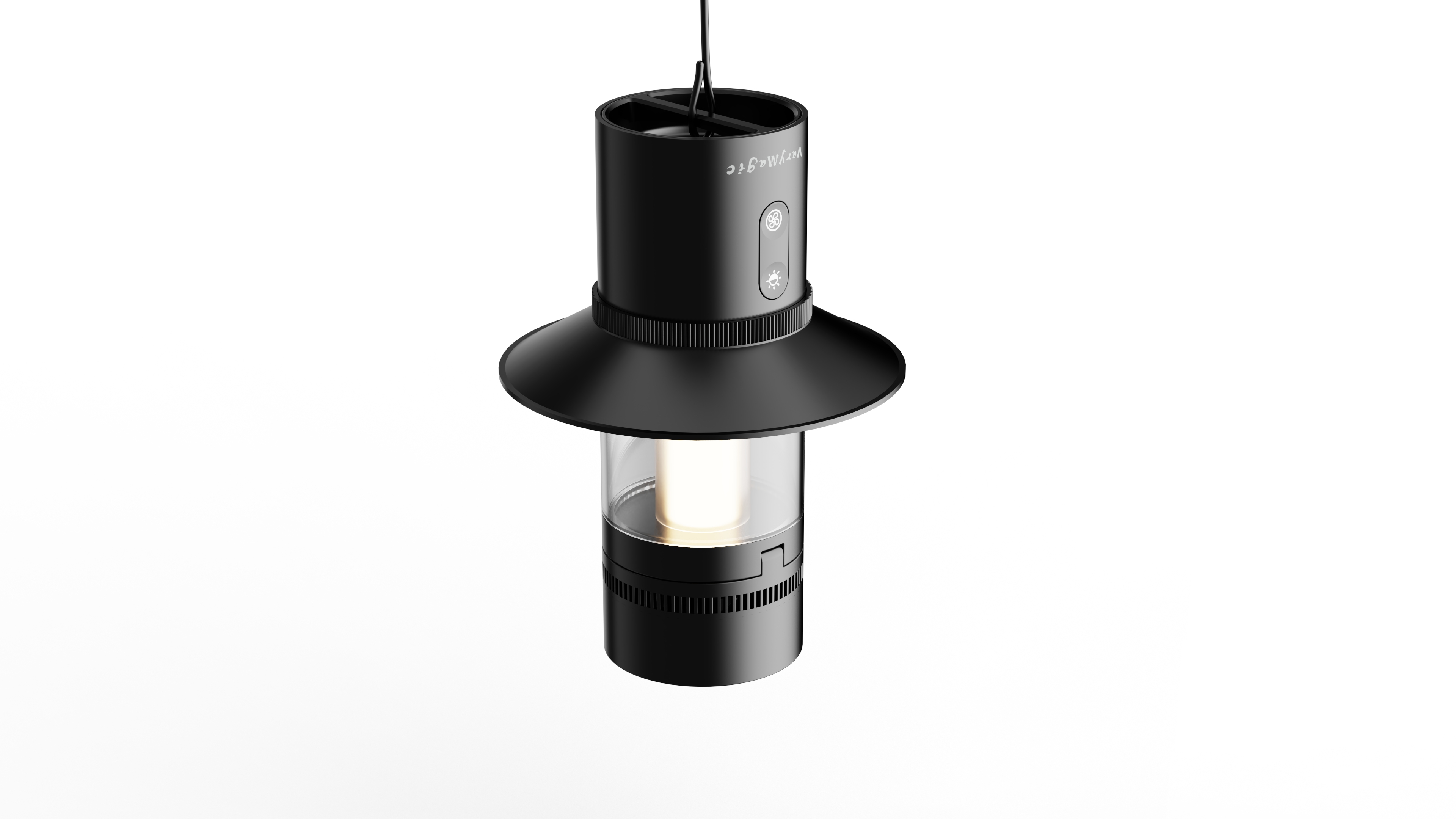 Portable outdoor camping lamp plus camping fan，