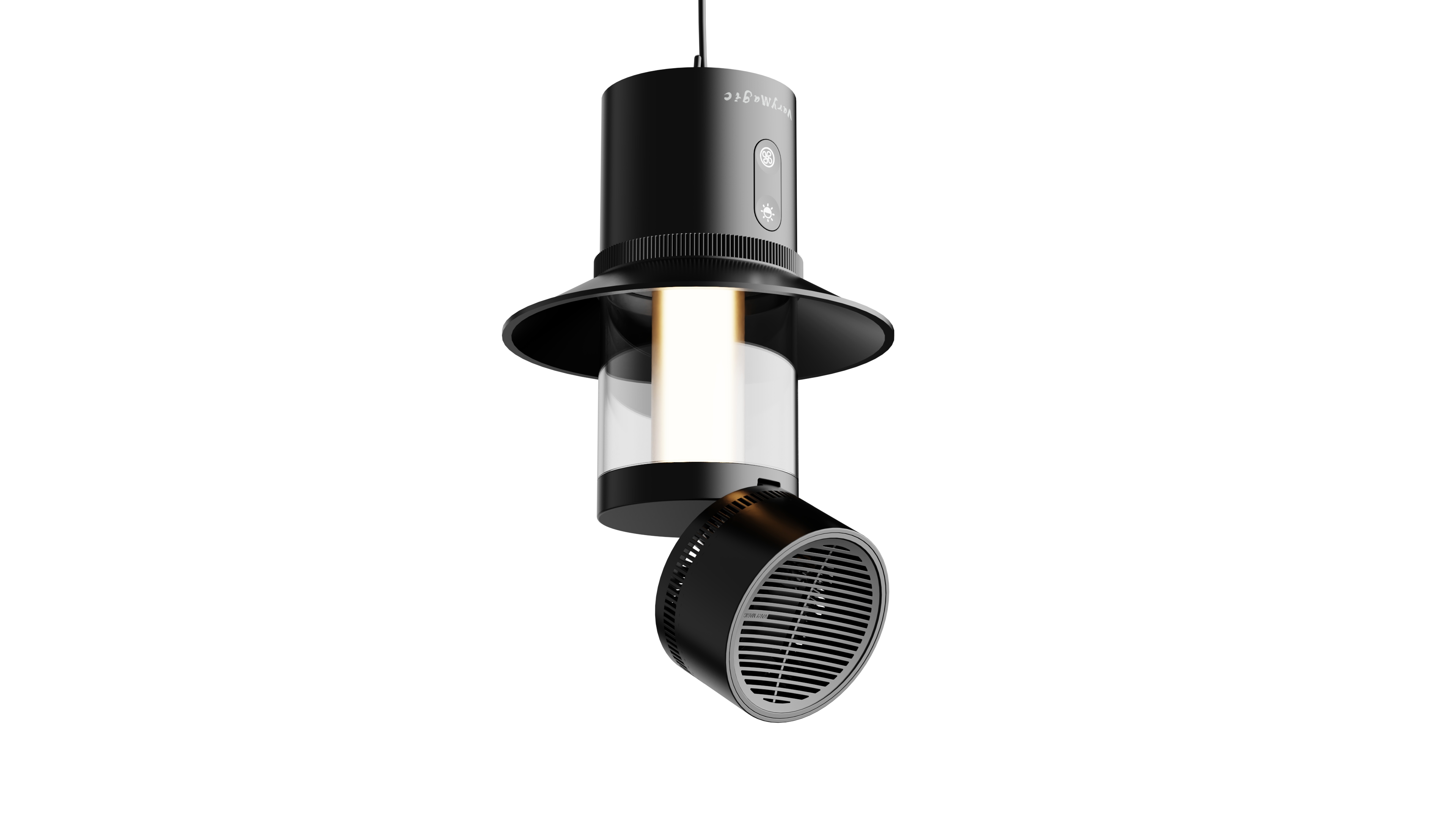 Portable outdoor camping lamp plus camping fan，