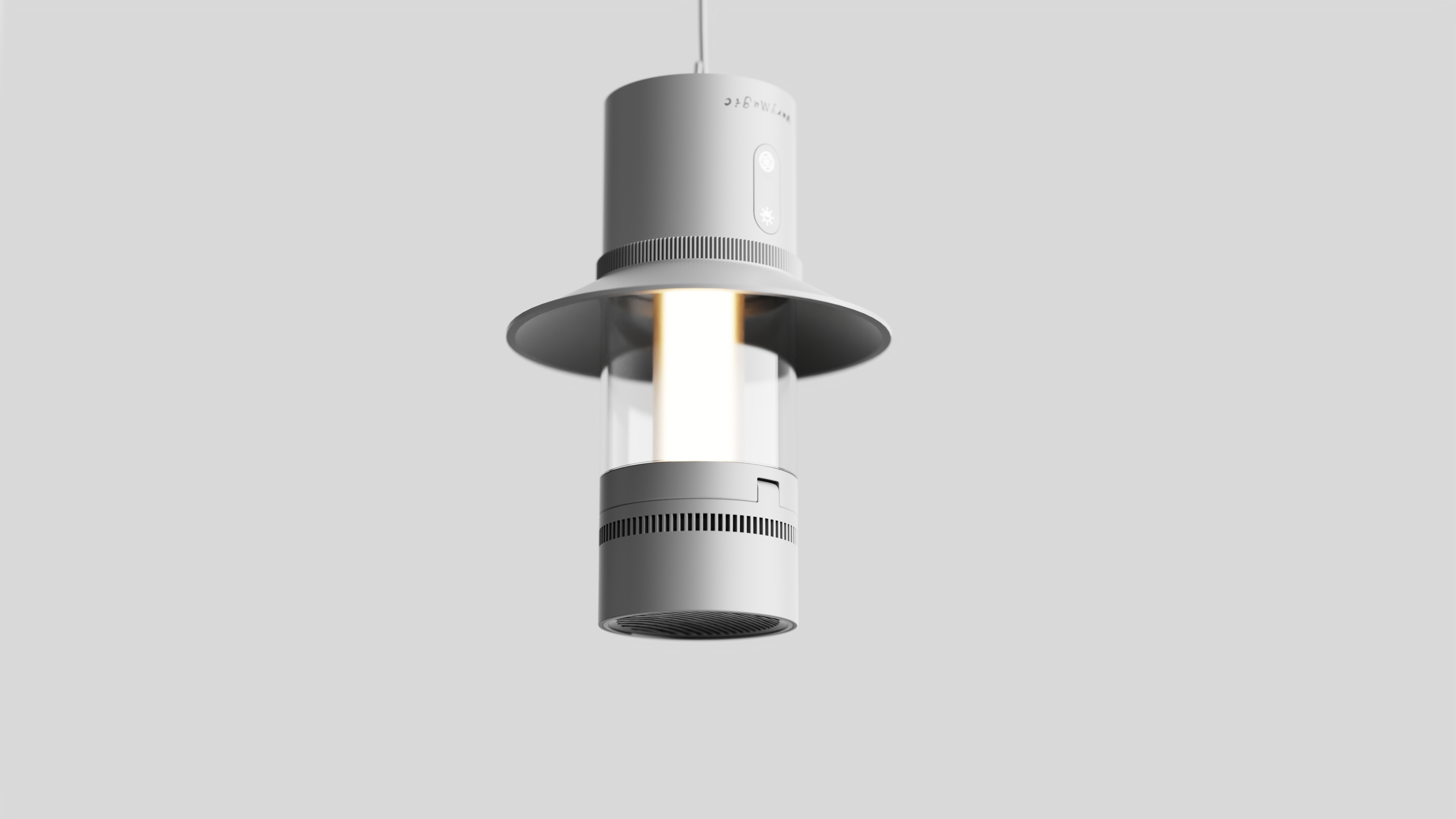 Portable outdoor camping lamp plus camping fan，