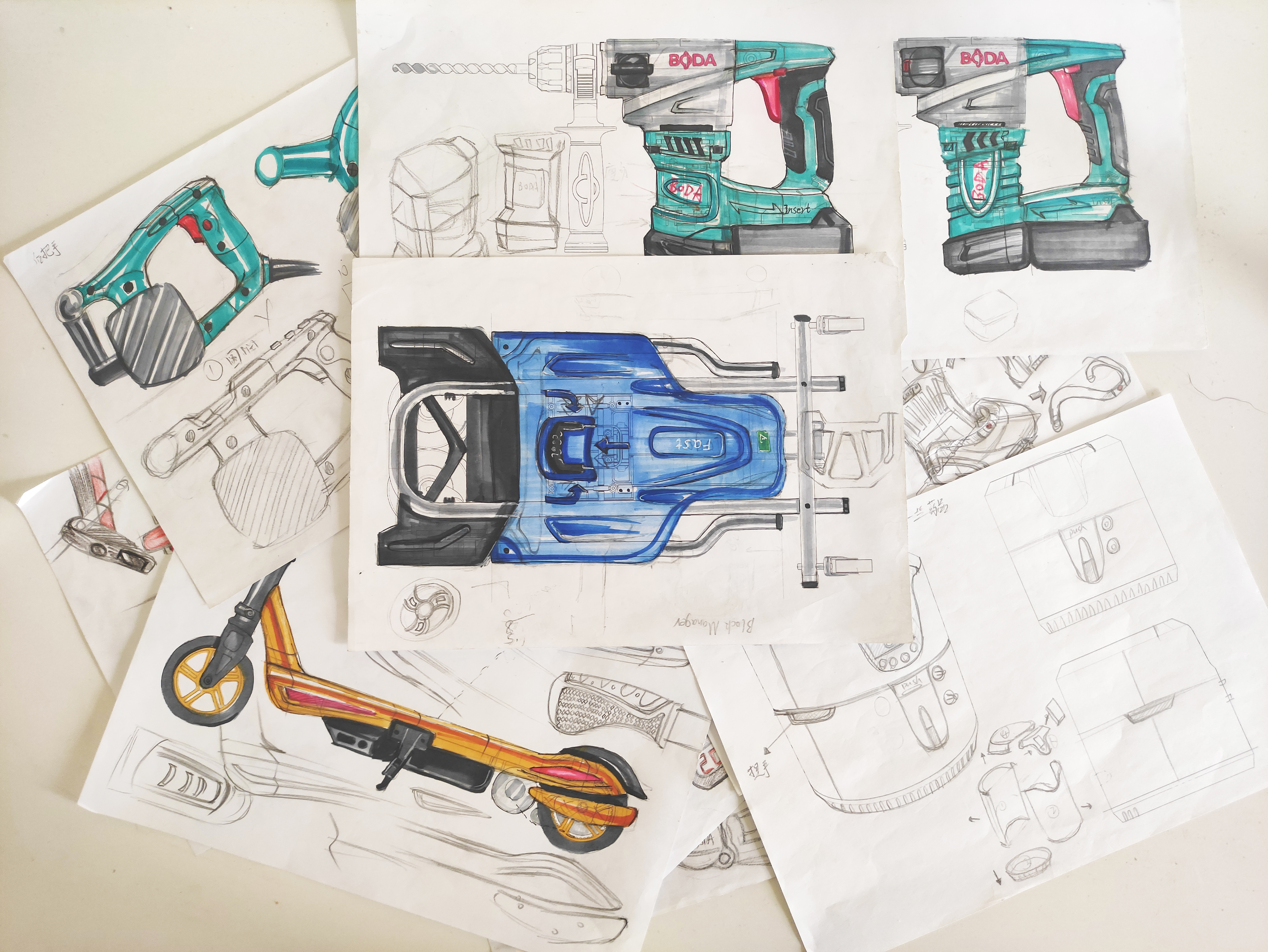 Marker, Sketch, Sketch，
