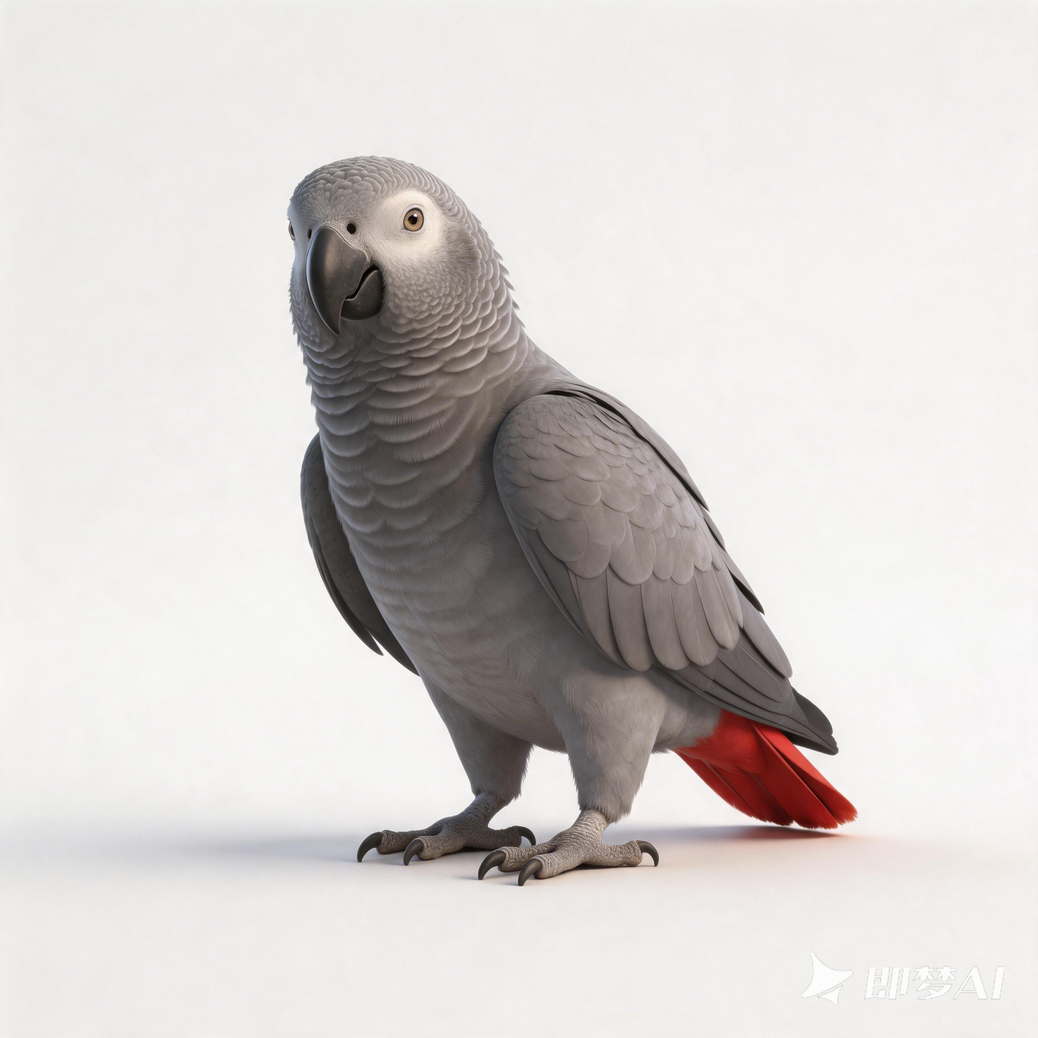 African grey parrot，