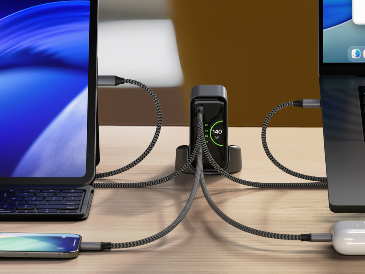 ChargeView 140W，Villages，Desktop Charger，electronic product，