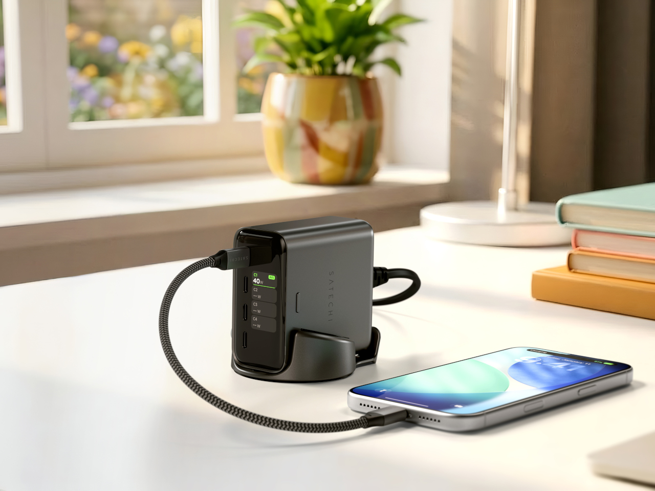 ChargeView 140W，Villages，Desktop Charger，electronic product，