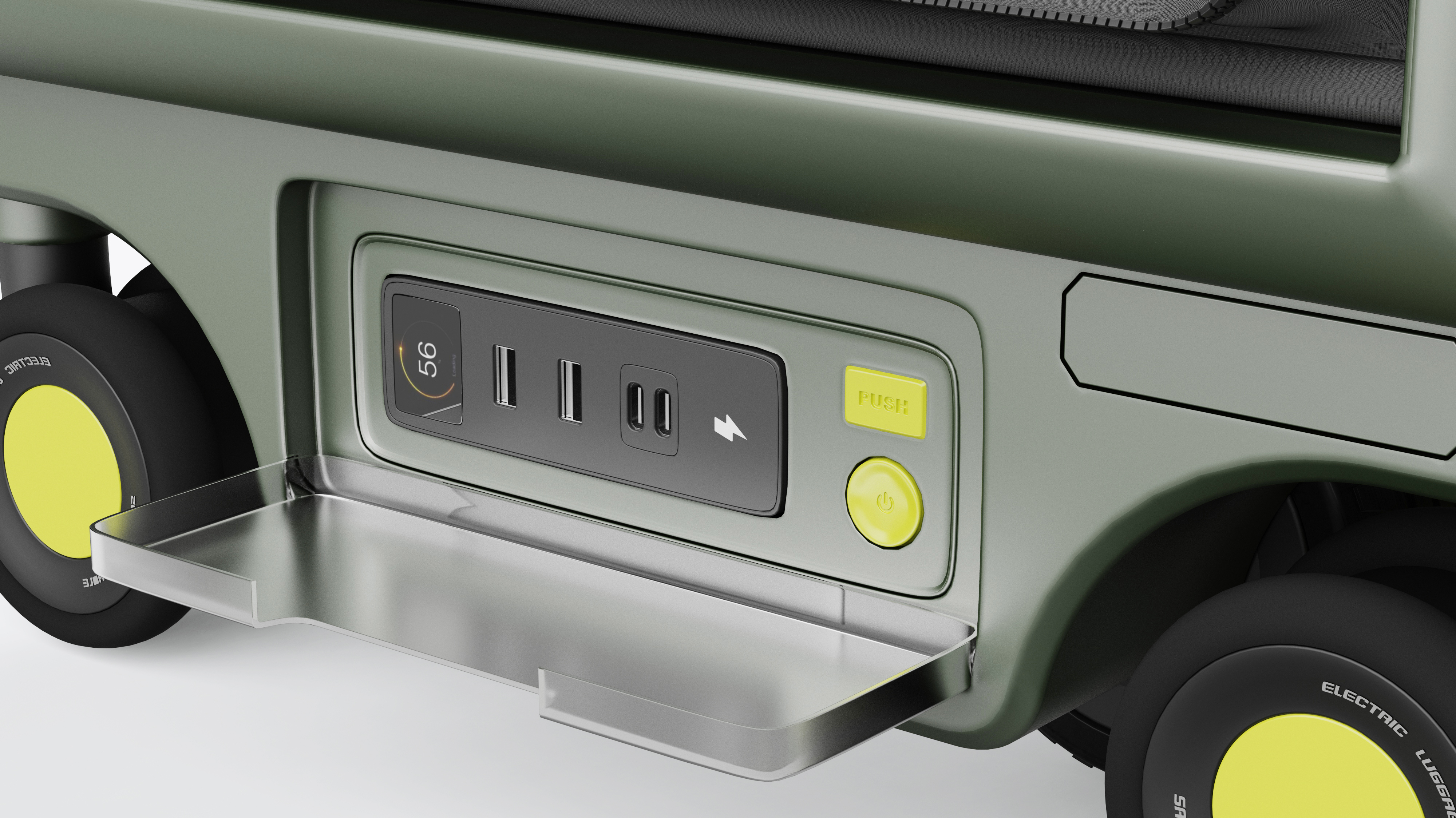 product design，industrial design，Electric travel suitcase，Children's cycling box，