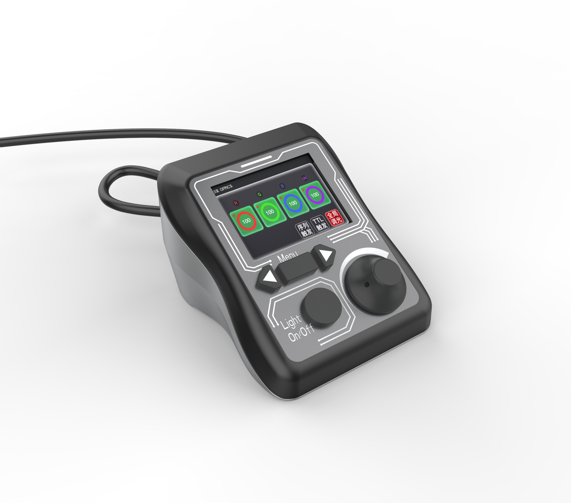 Ergonomic, desktop one-hand operation controller，