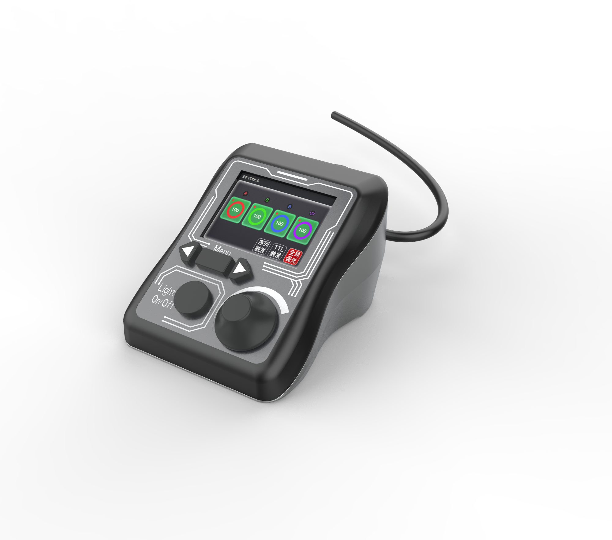 Ergonomic, desktop one-hand operation controller，