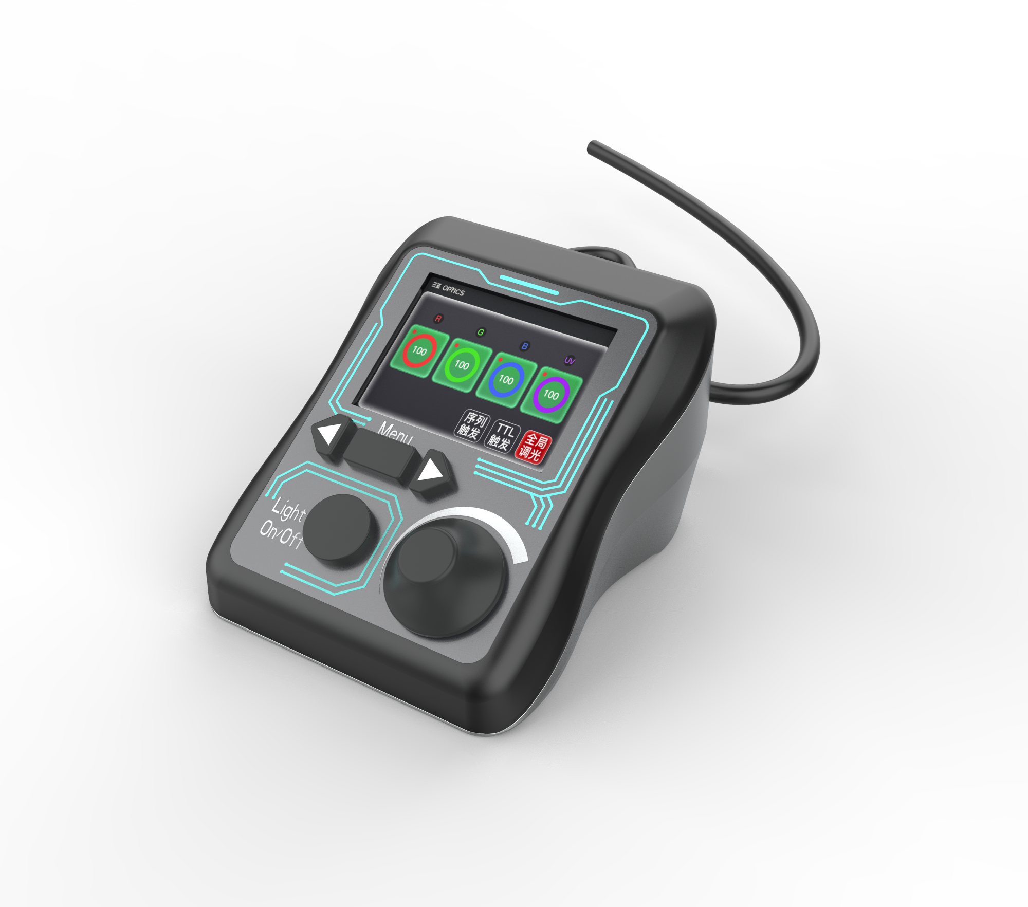 Ergonomic, desktop one-hand operation controller，