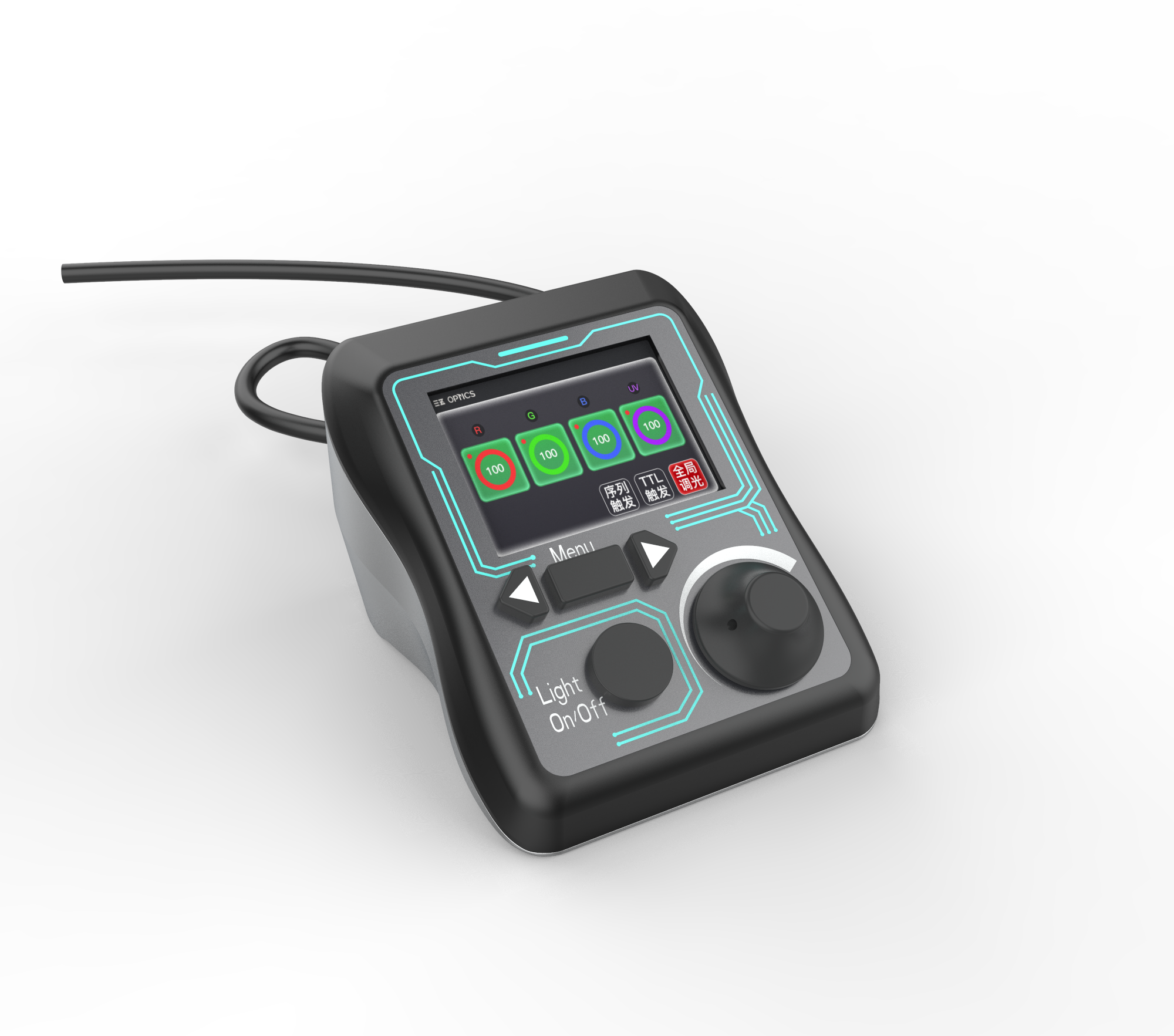 Ergonomic, desktop one-hand operation controller，