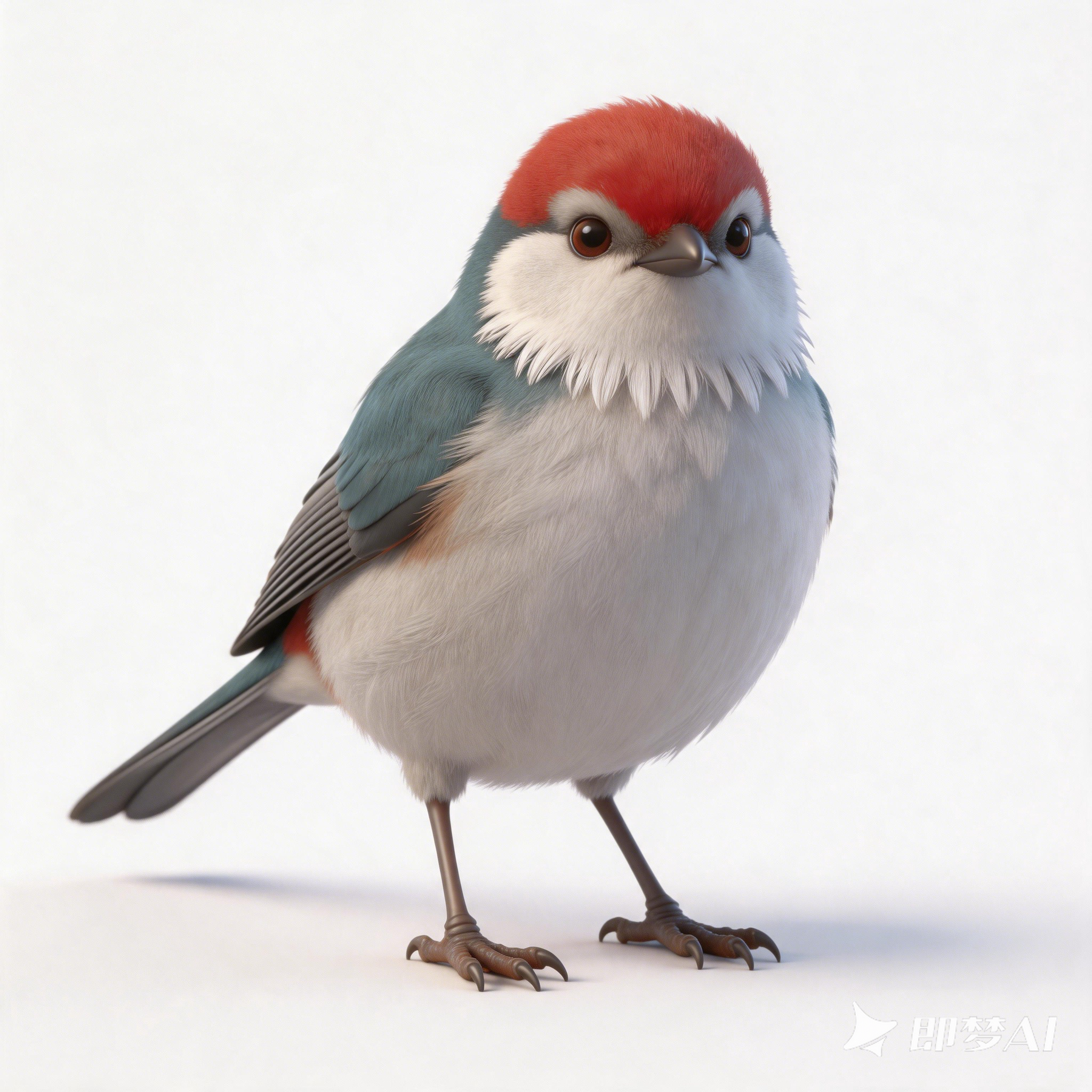 red-headed long-tailed tit，