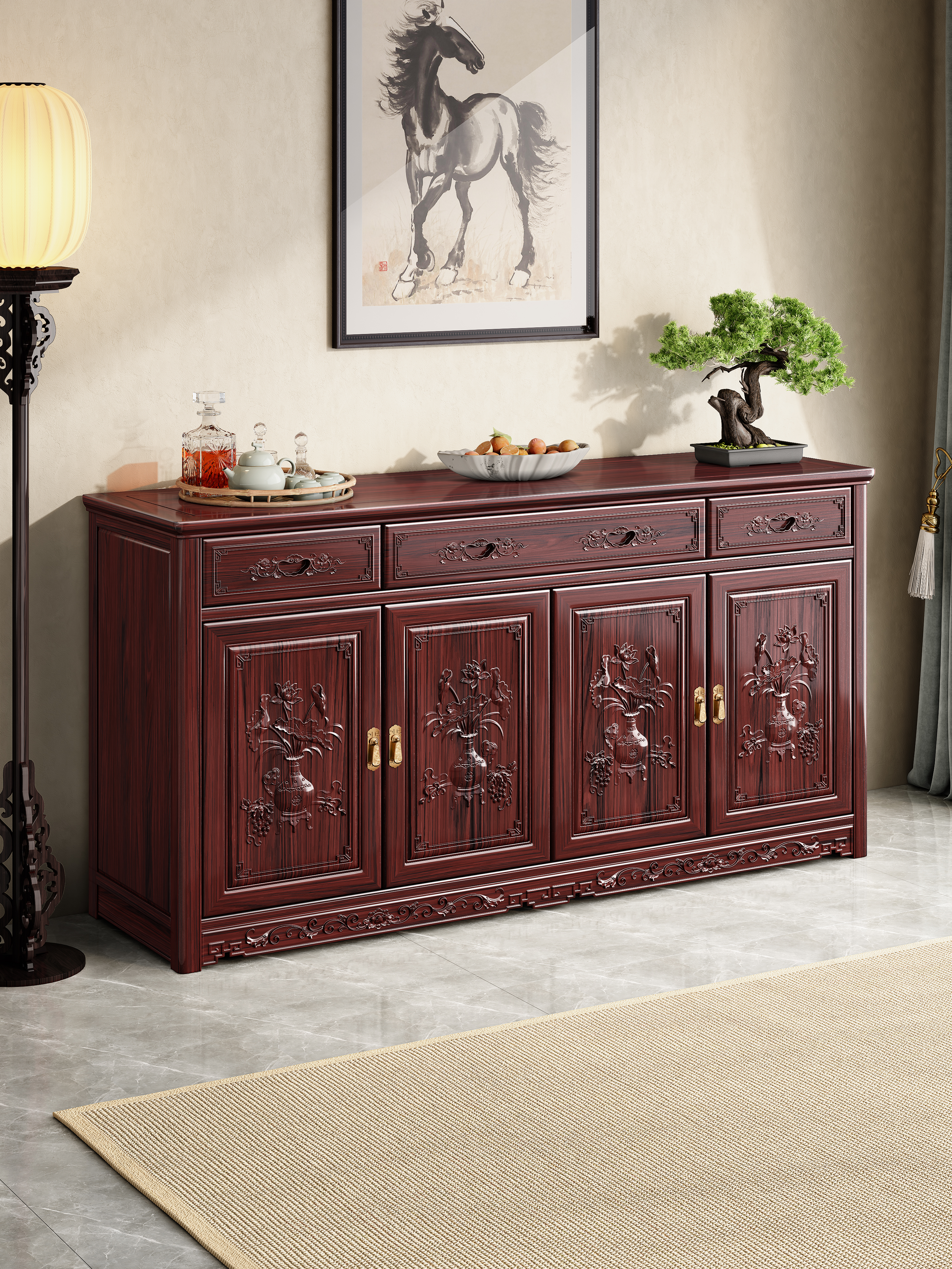 Sideboard，Classical furniture，chinese aesthetics，