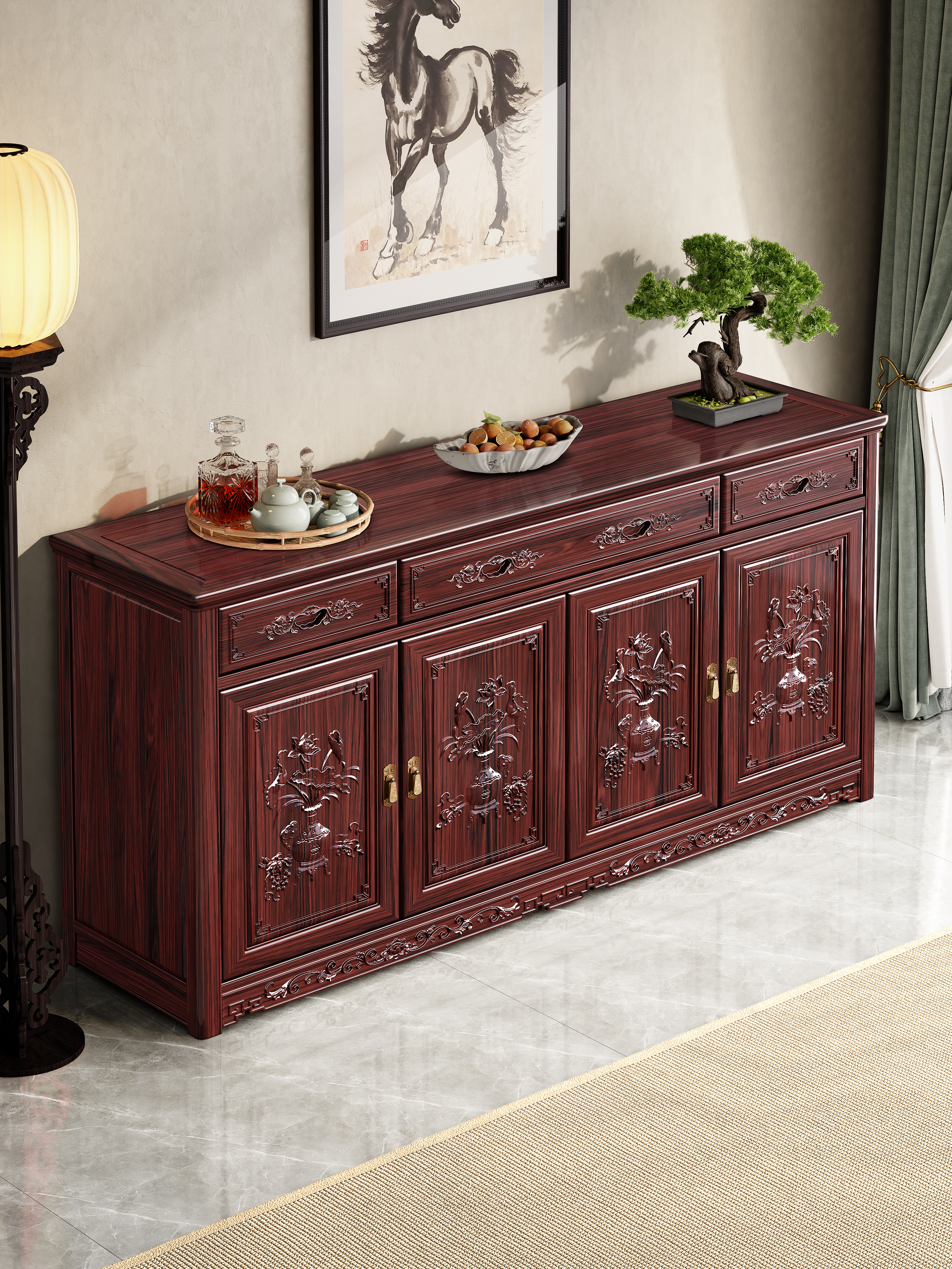 Sideboard，Classical furniture，chinese aesthetics，