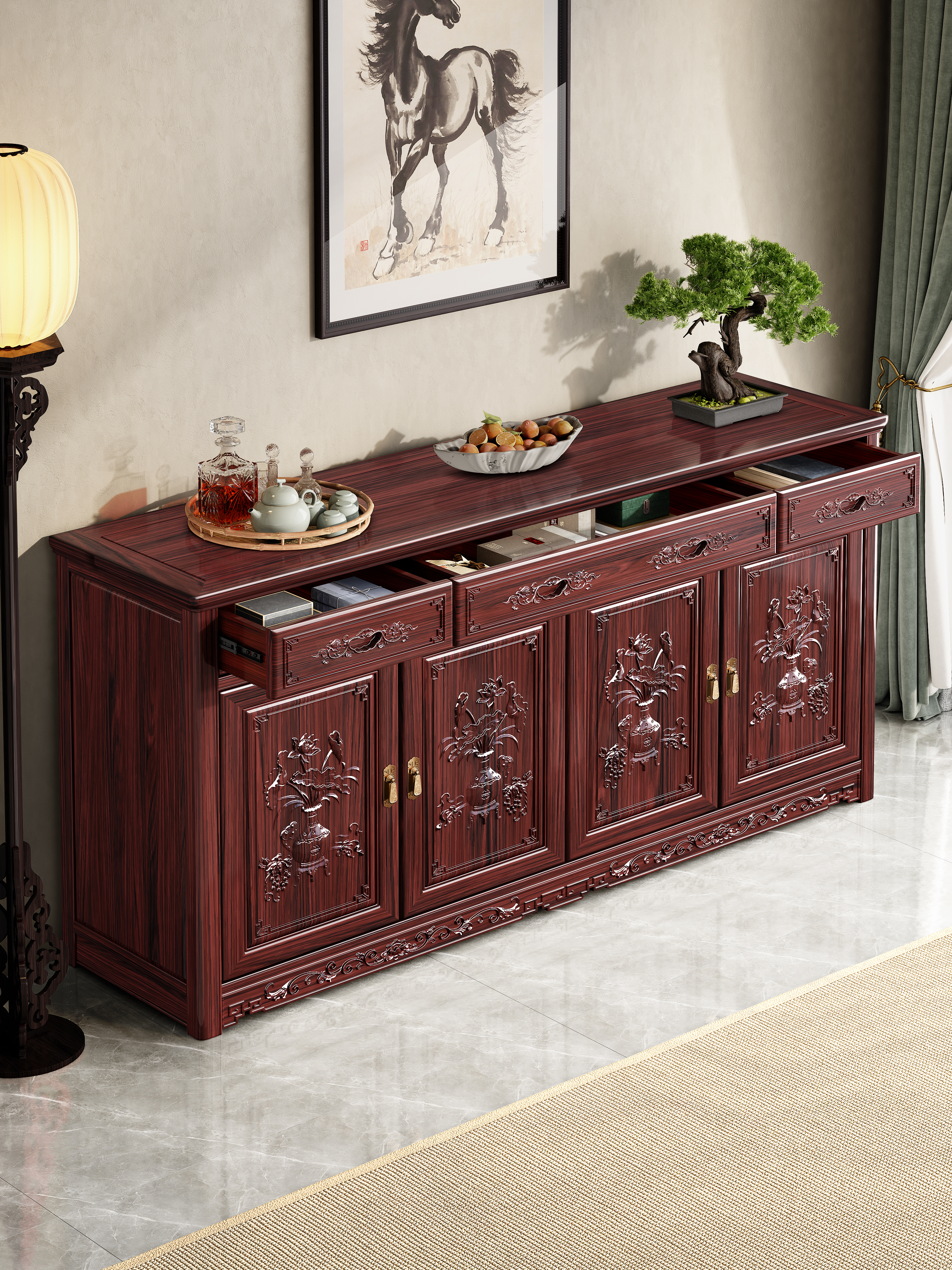 Sideboard，Classical furniture，chinese aesthetics，