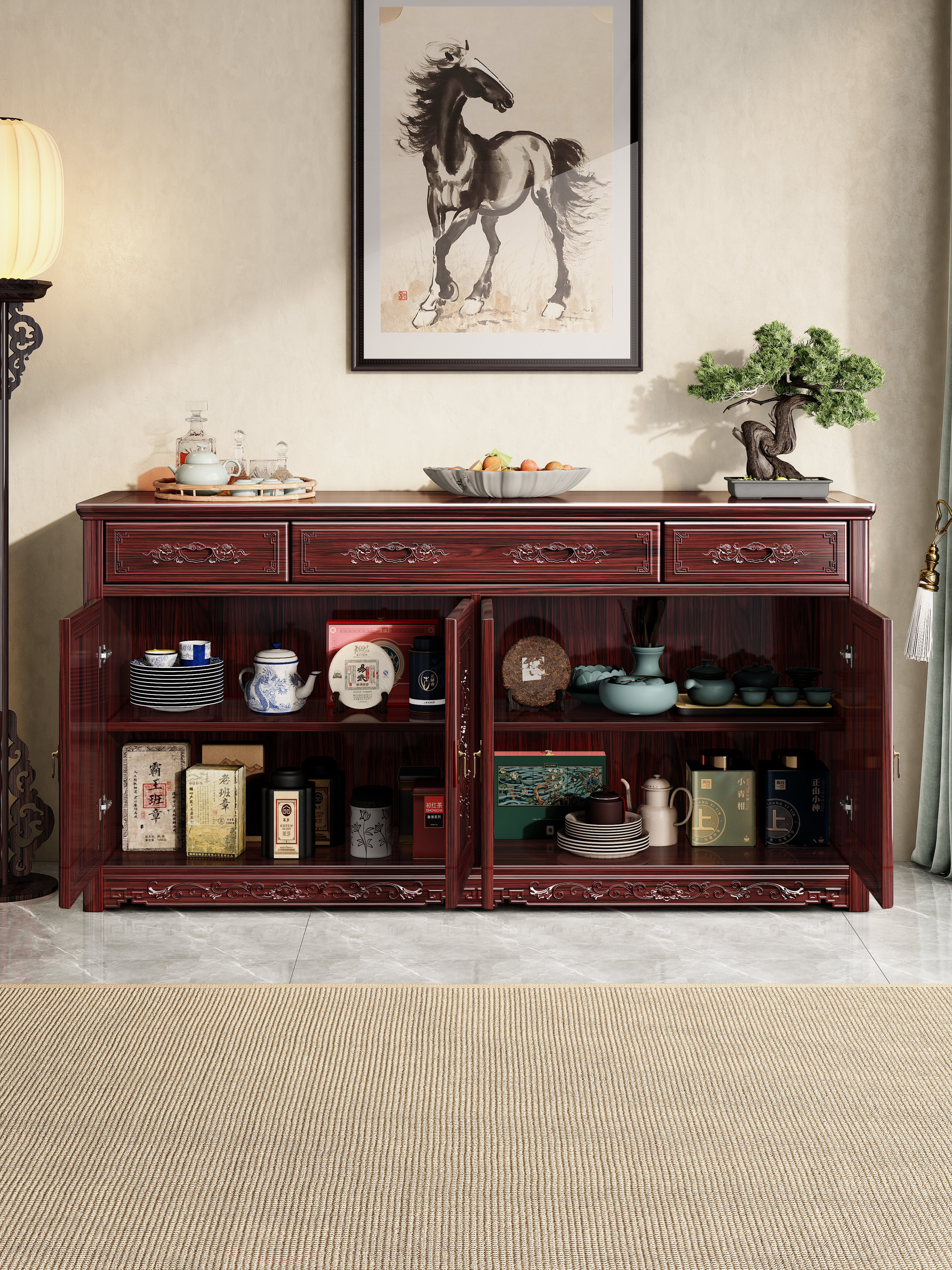 Sideboard，Classical furniture，chinese aesthetics，