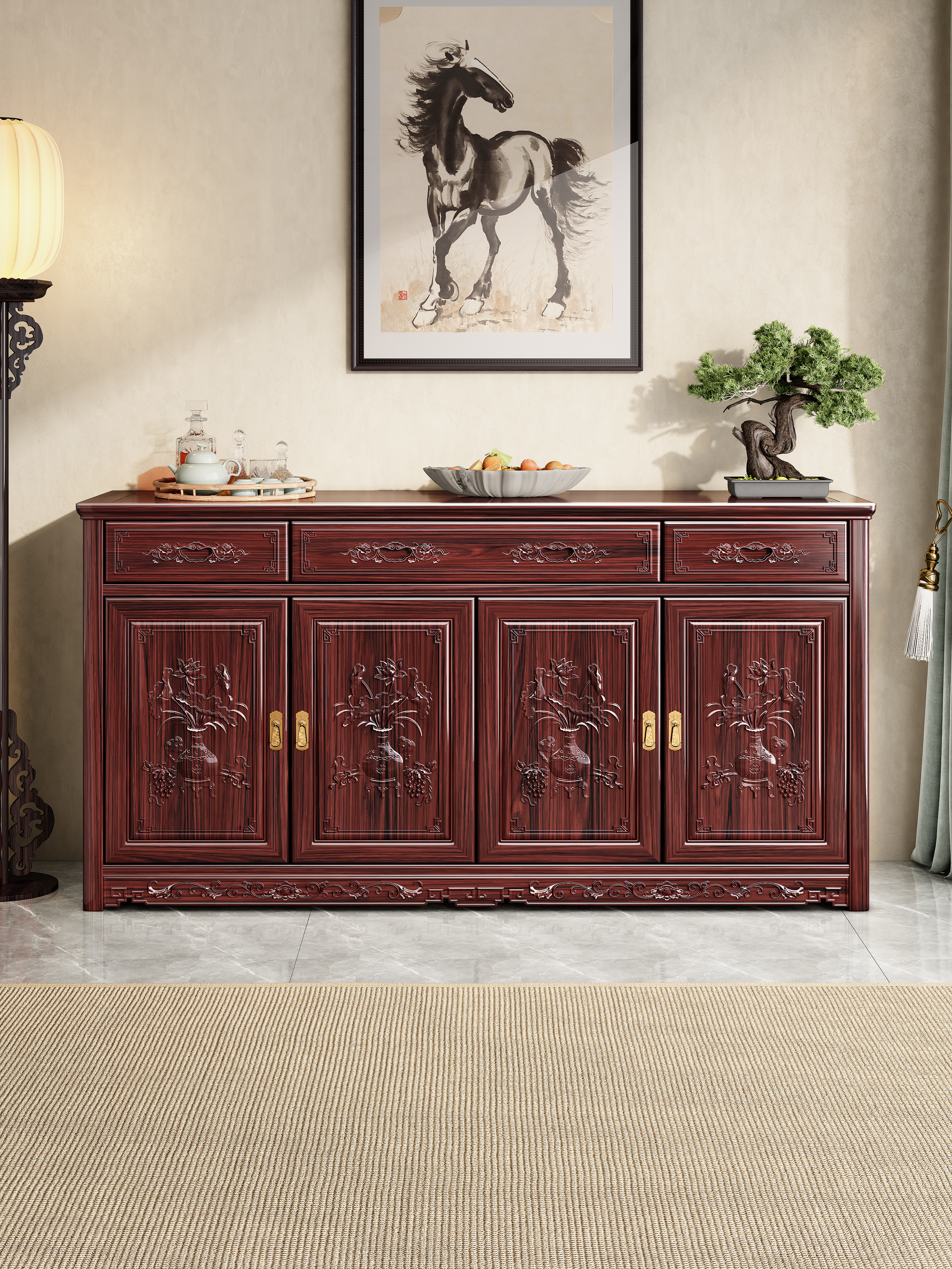 Sideboard，Classical furniture，chinese aesthetics，