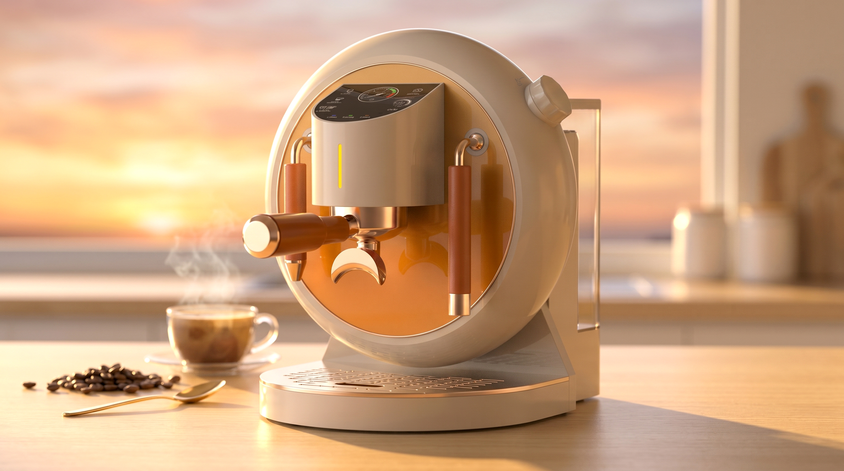 Coffee machine design，Italian coffee machine，Pressure coffee machine，Appearance design，product design，get design，industrial design，small home appliances，