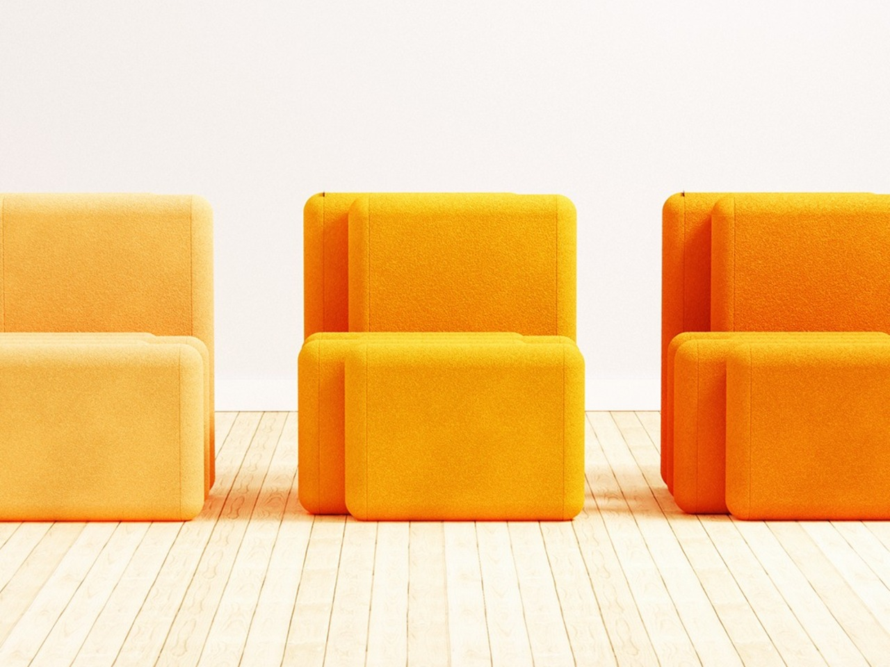 Bunch，modularization，Leisure chair，furniture，