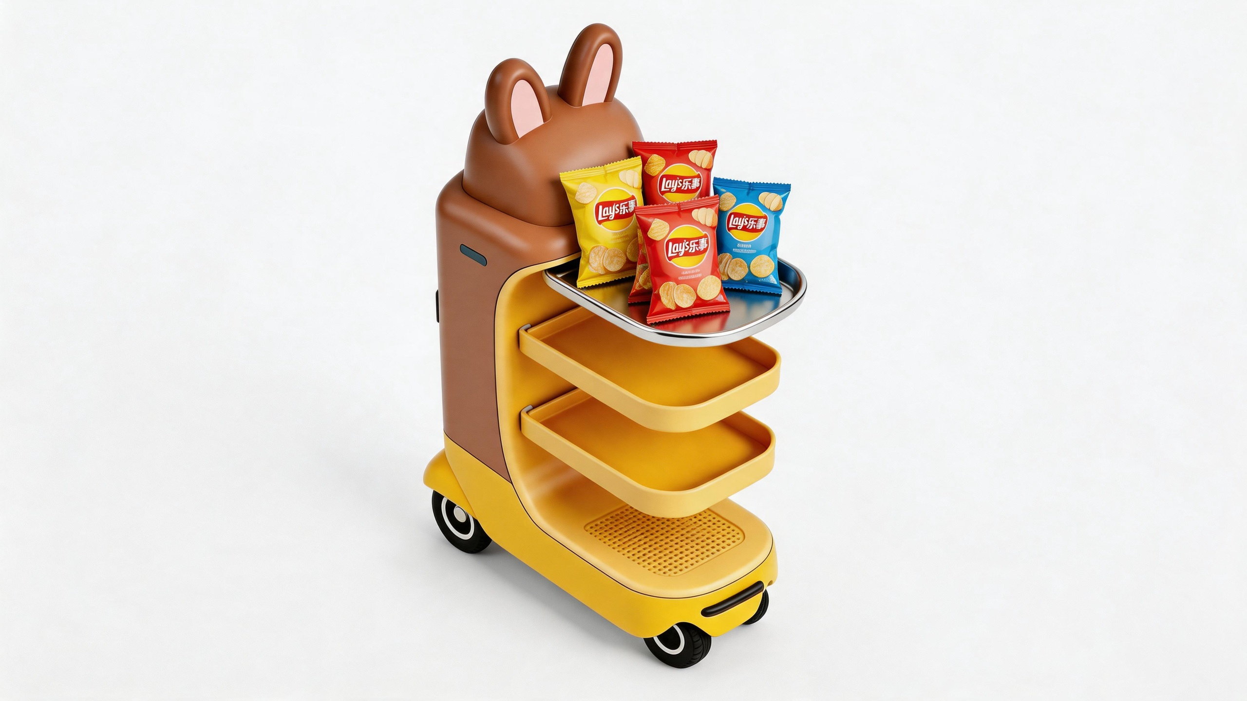 conceptual design，Smart car，robot，accompany，Lazy design，Tide Play IP，Family interaction，Healing companionship，