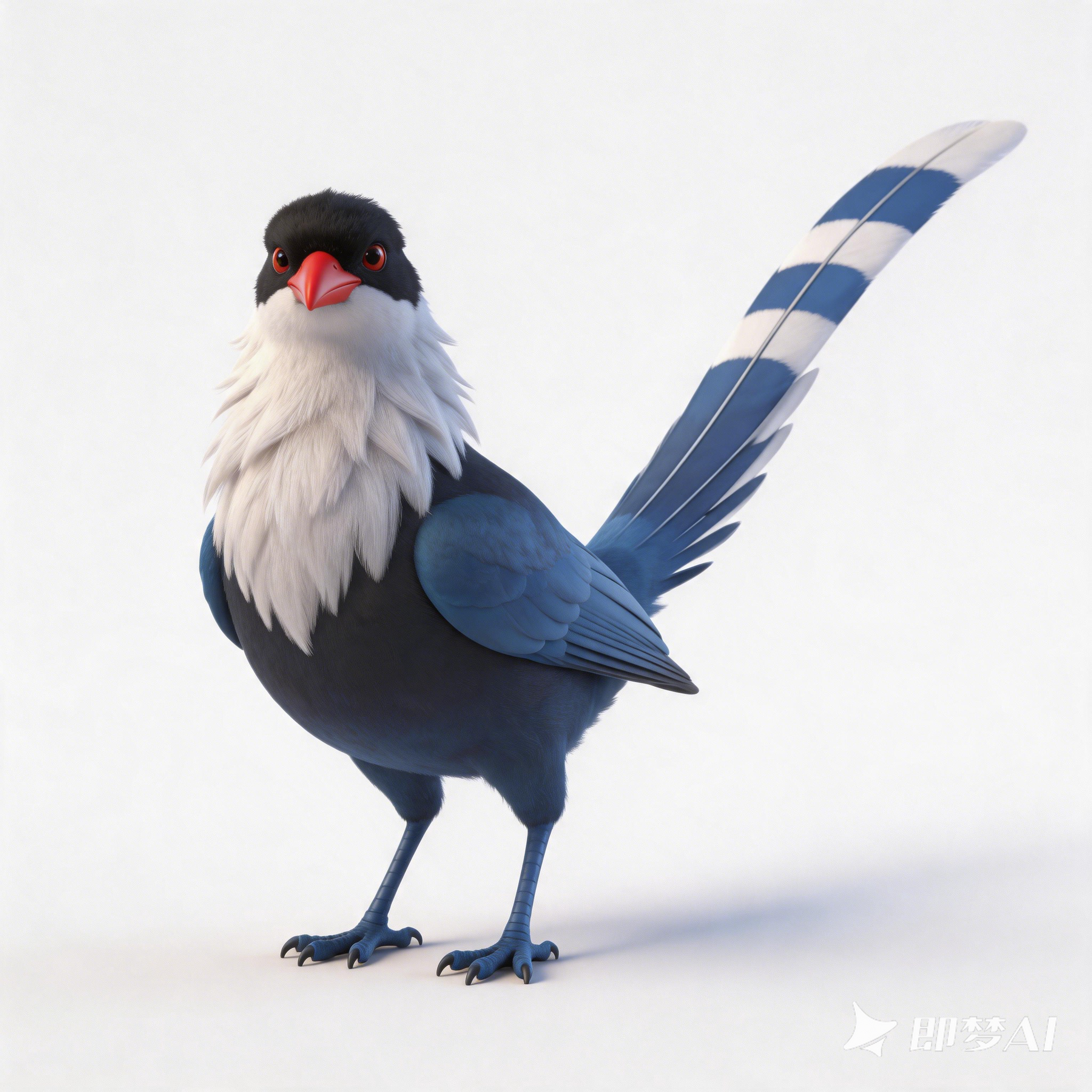 Red-billed Blue Magpie，
