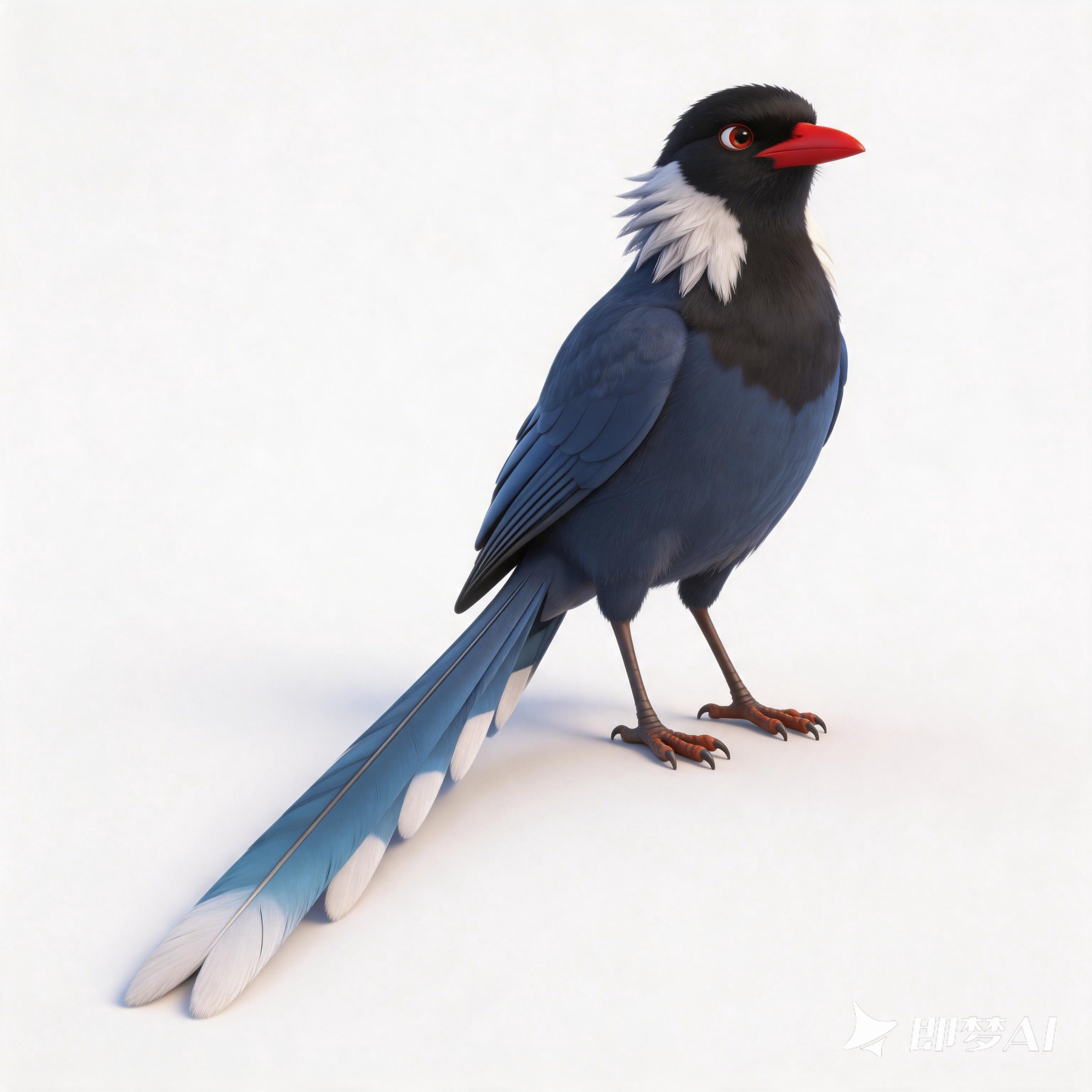 Red-billed Blue Magpie，
