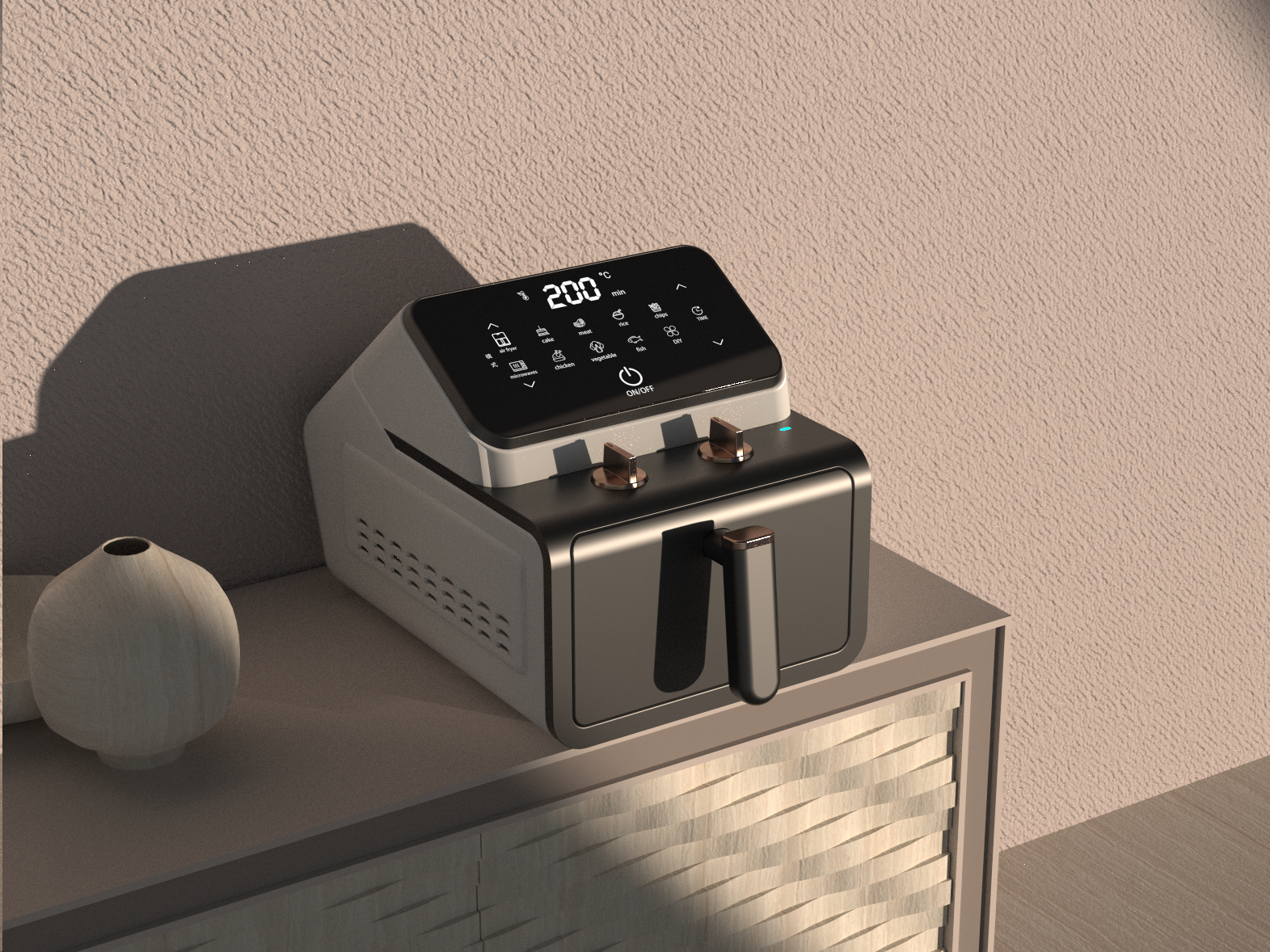 product design，Home appliance design，an electric appliance，rhino，keyshot，conceptual design，Integrated design，
