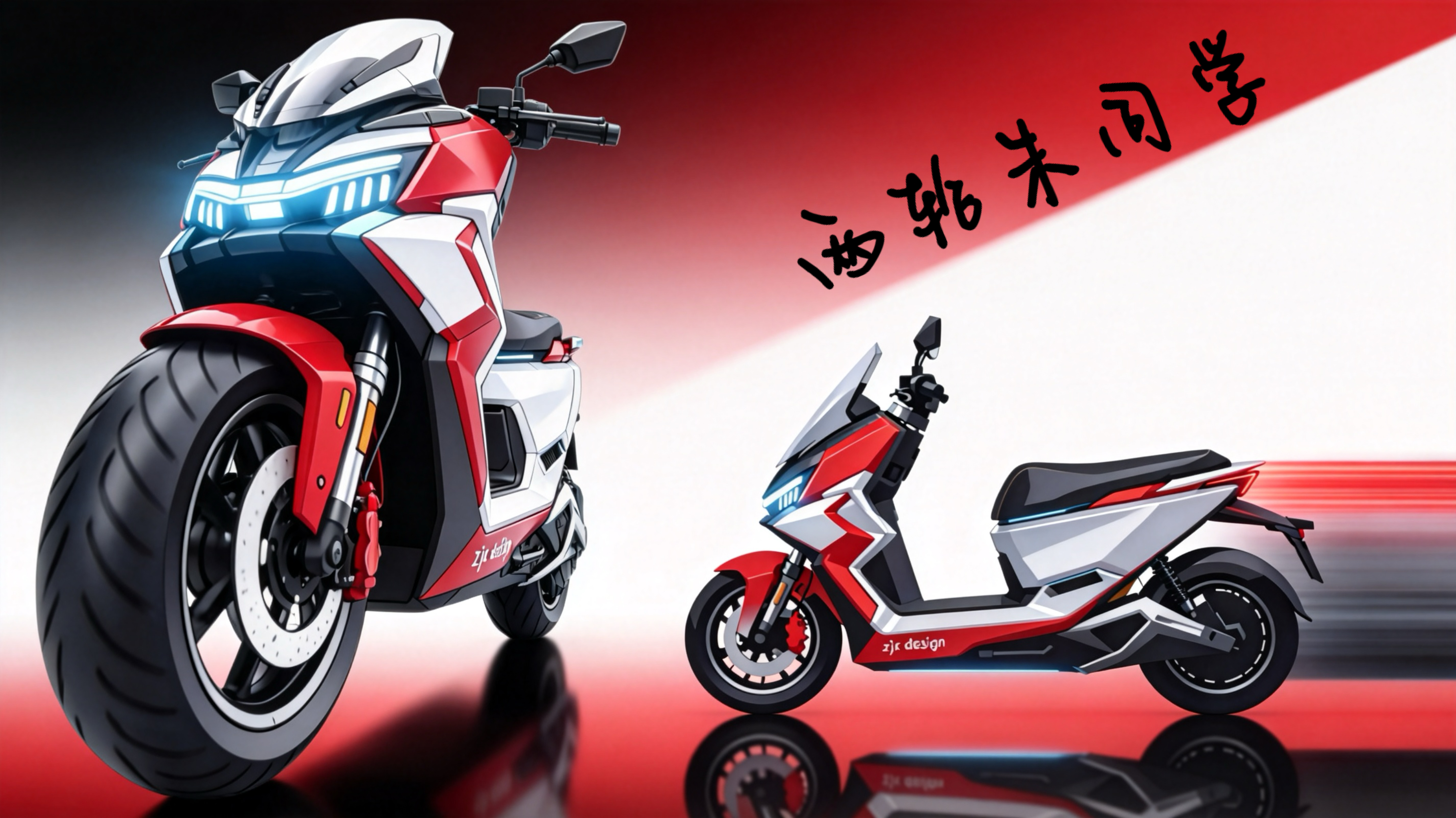 industrial design，Design of electric two wheeled vehicle，Ultraman，Spurs，