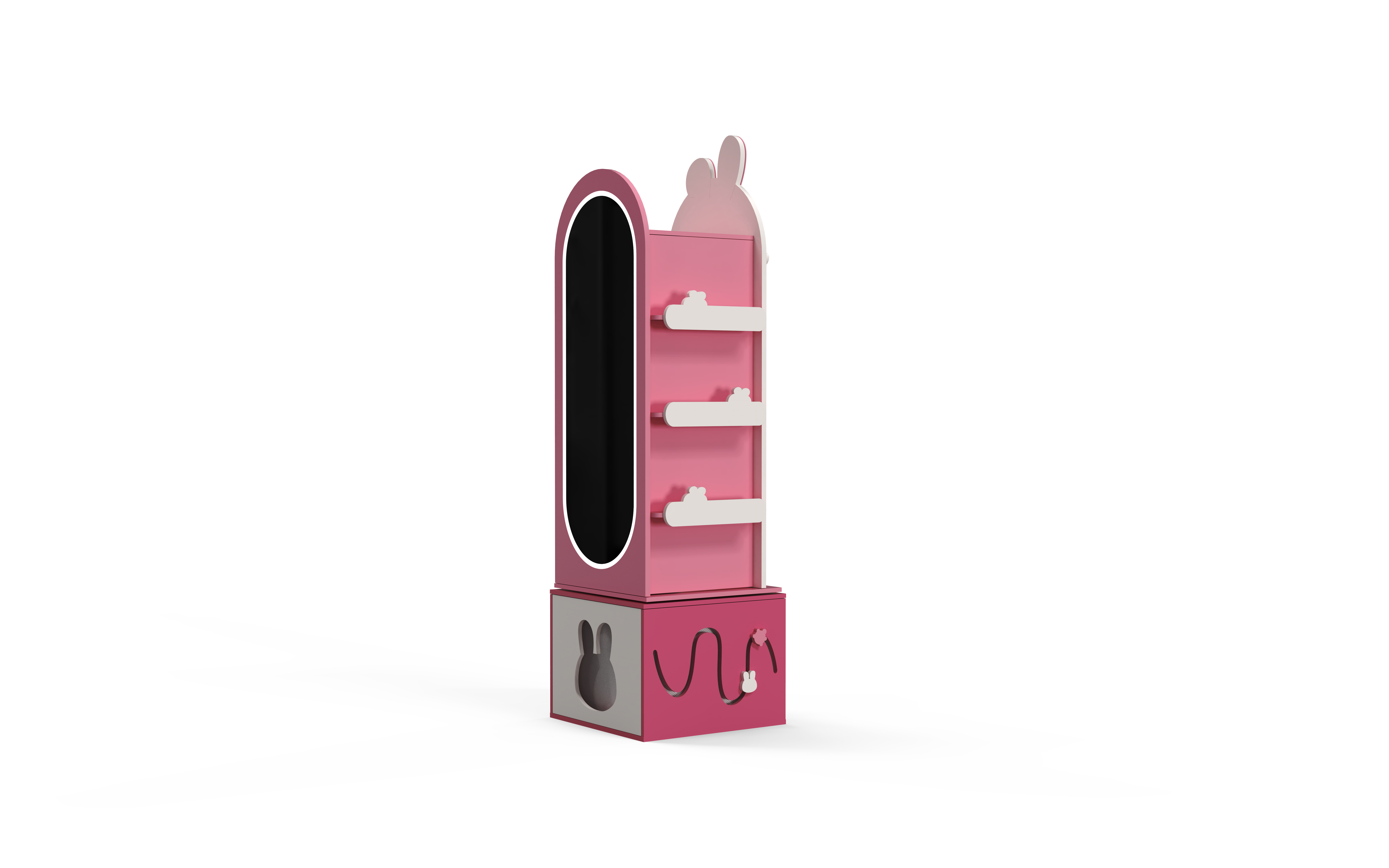 Children's furniture，children，Dressing mirror，Cartoon，