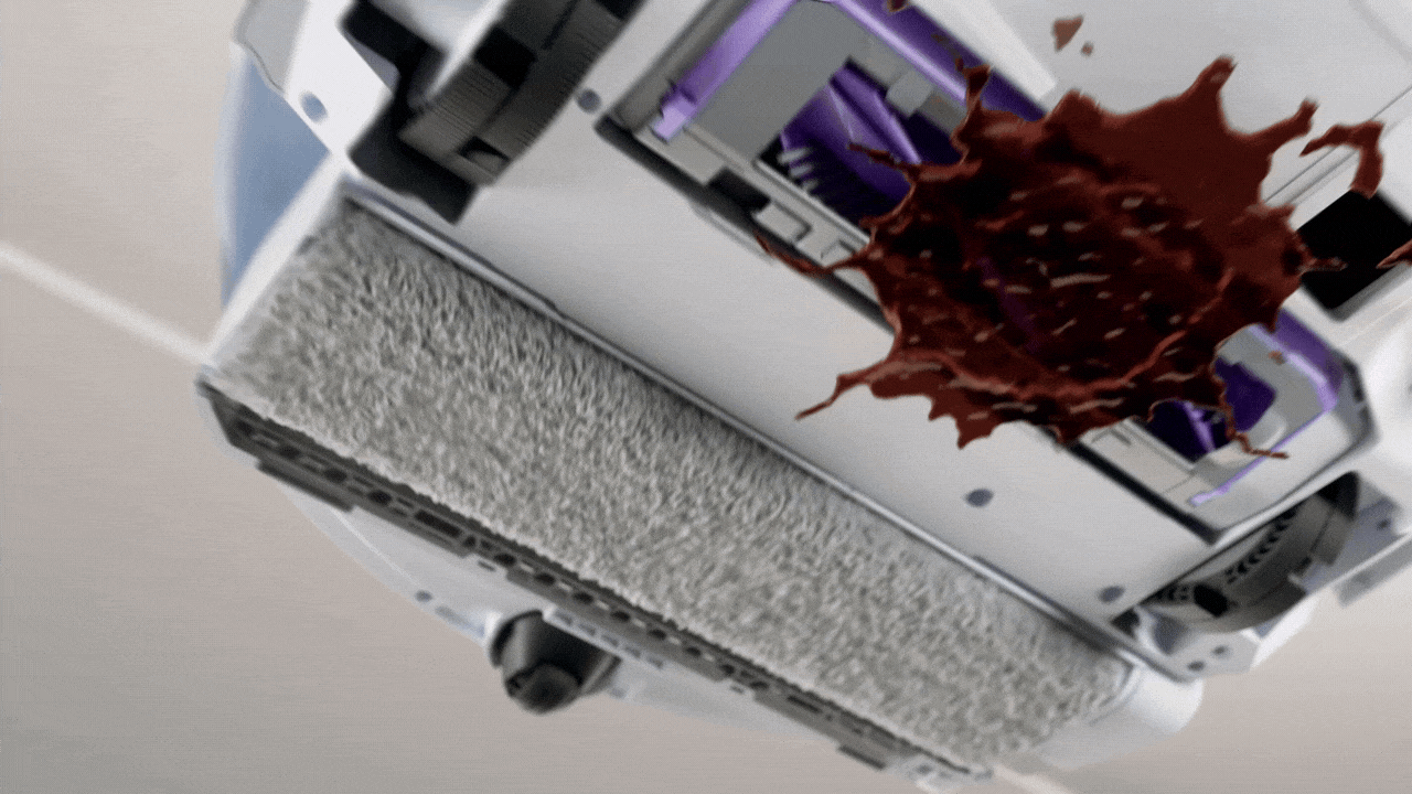sweeping machine，Cleaning robot，Cloud whale，Product animation，three-dimensional，cg，