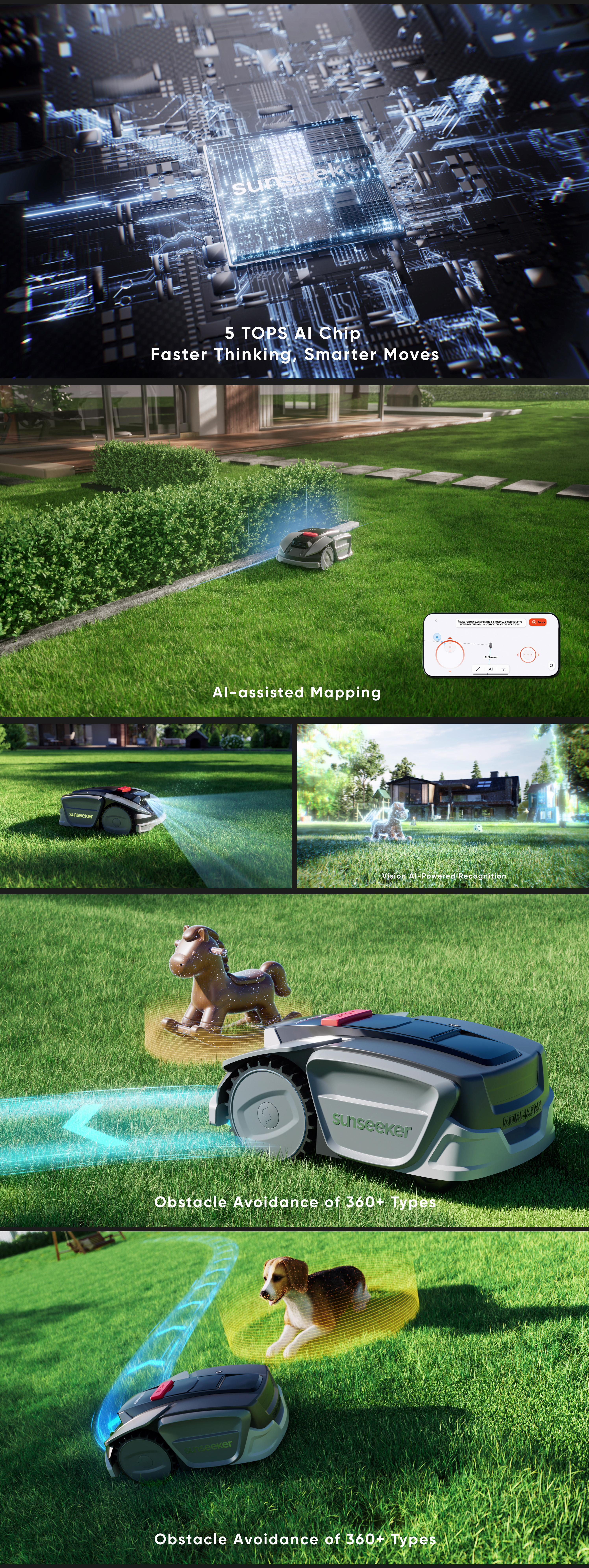 lawn mower，Courtyard cleaning，robot，cg，Product animation，three-dimensional，Sailor，