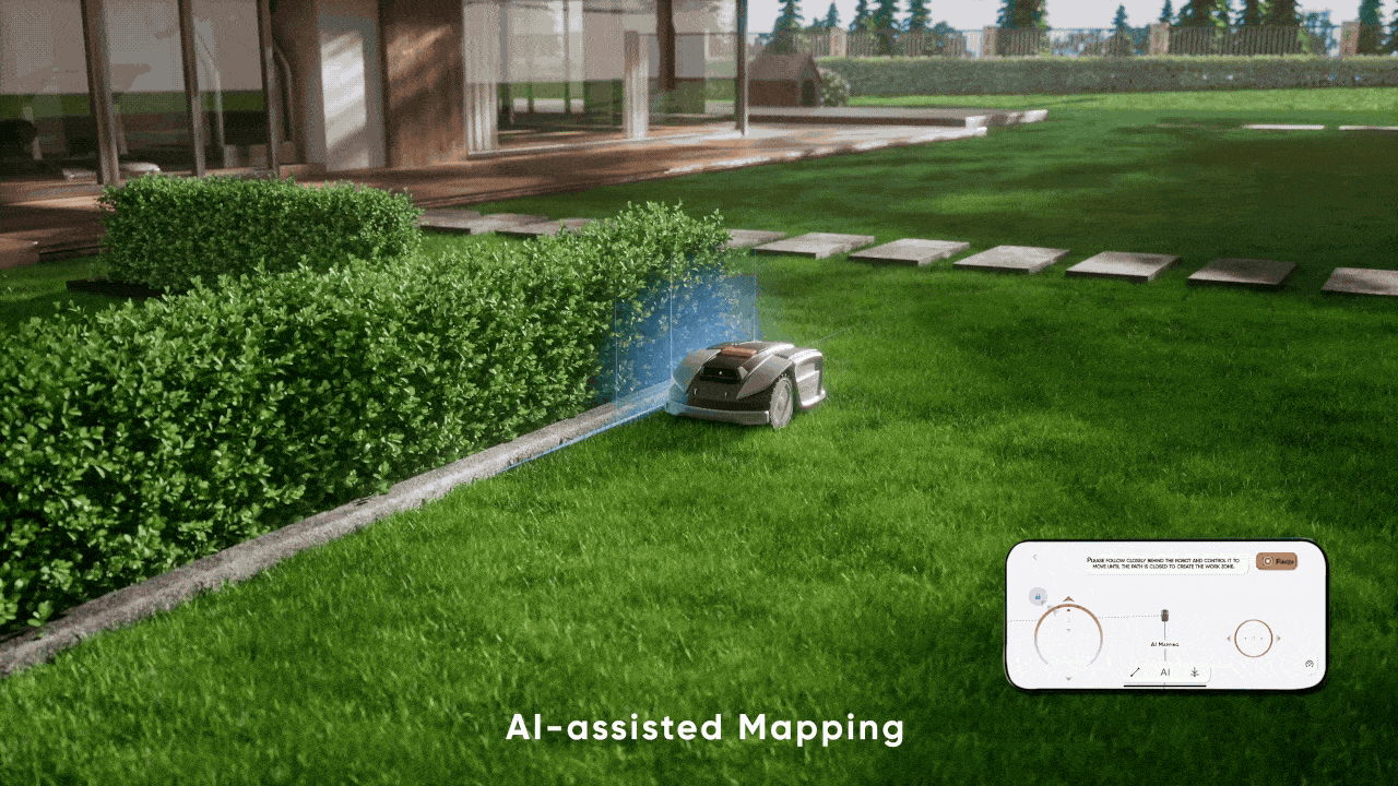 lawn mower，Courtyard cleaning，robot，cg，Product animation，three-dimensional，Sailor，