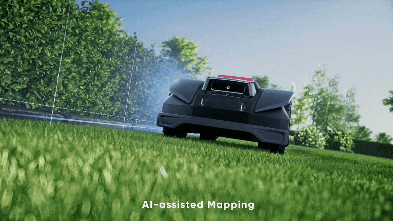 lawn mower，Courtyard cleaning，robot，cg，Product animation，three-dimensional，Sailor，
