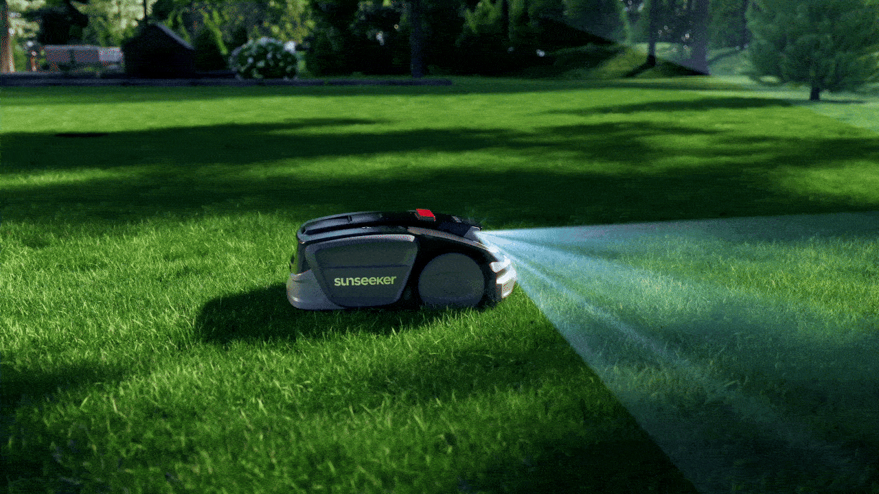 lawn mower，Courtyard cleaning，robot，cg，Product animation，three-dimensional，Sailor，