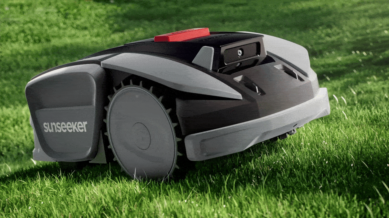 lawn mower，Courtyard cleaning，robot，cg，Product animation，three-dimensional，Sailor，