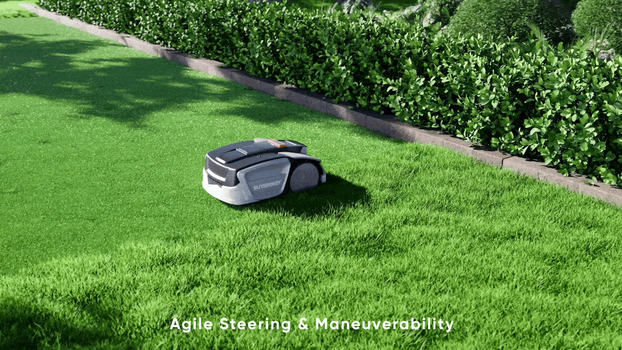 lawn mower，Courtyard cleaning，robot，cg，Product animation，three-dimensional，Sailor，
