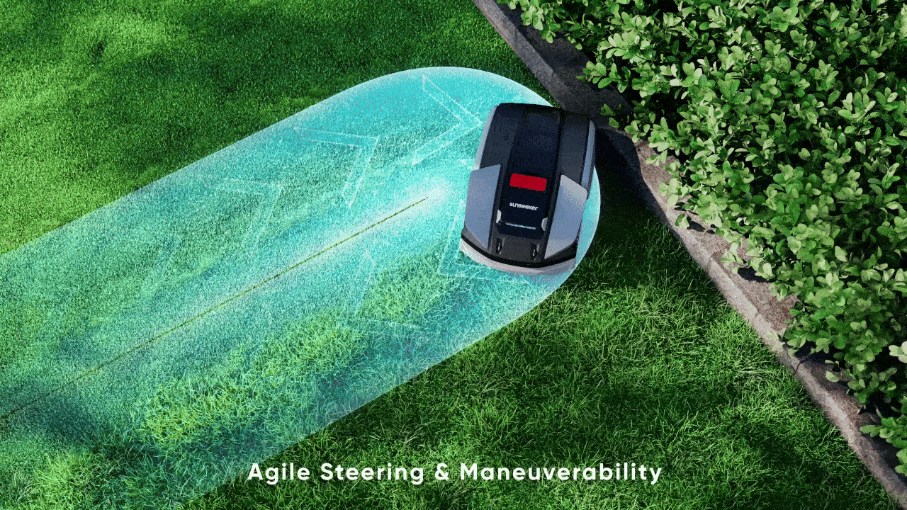 lawn mower，Courtyard cleaning，robot，cg，Product animation，three-dimensional，Sailor，