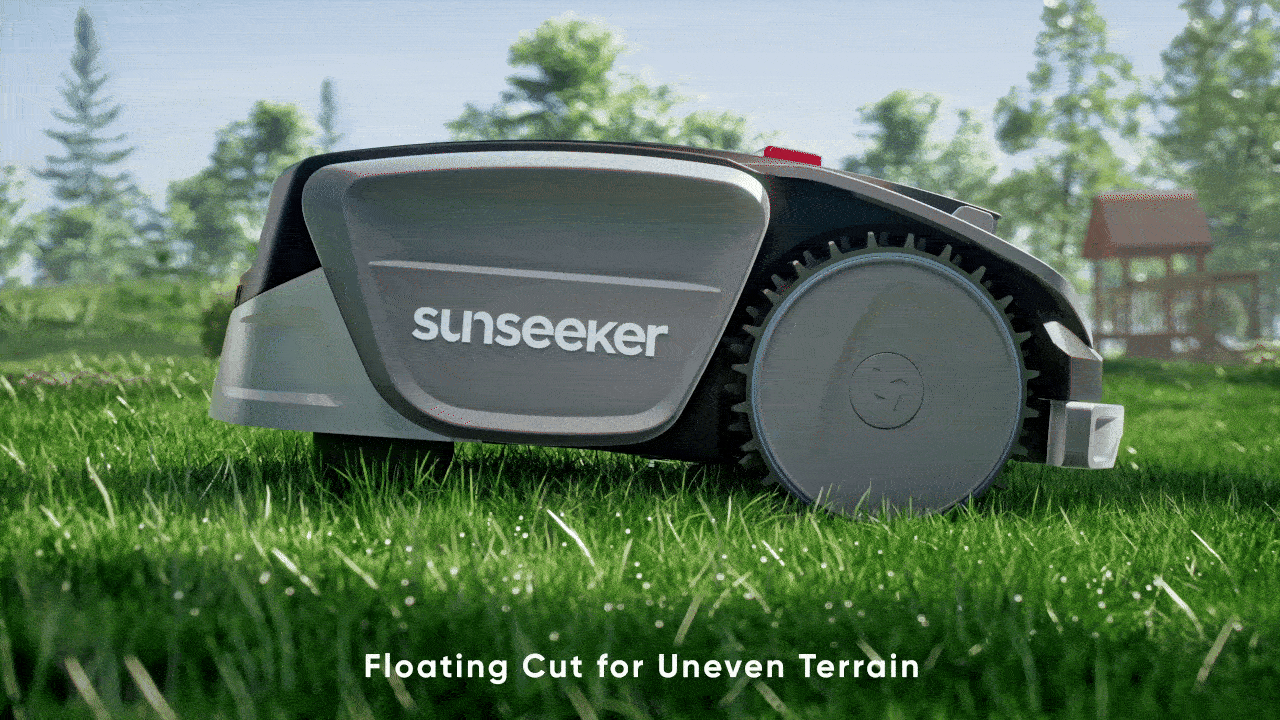 lawn mower，Courtyard cleaning，robot，cg，Product animation，three-dimensional，Sailor，