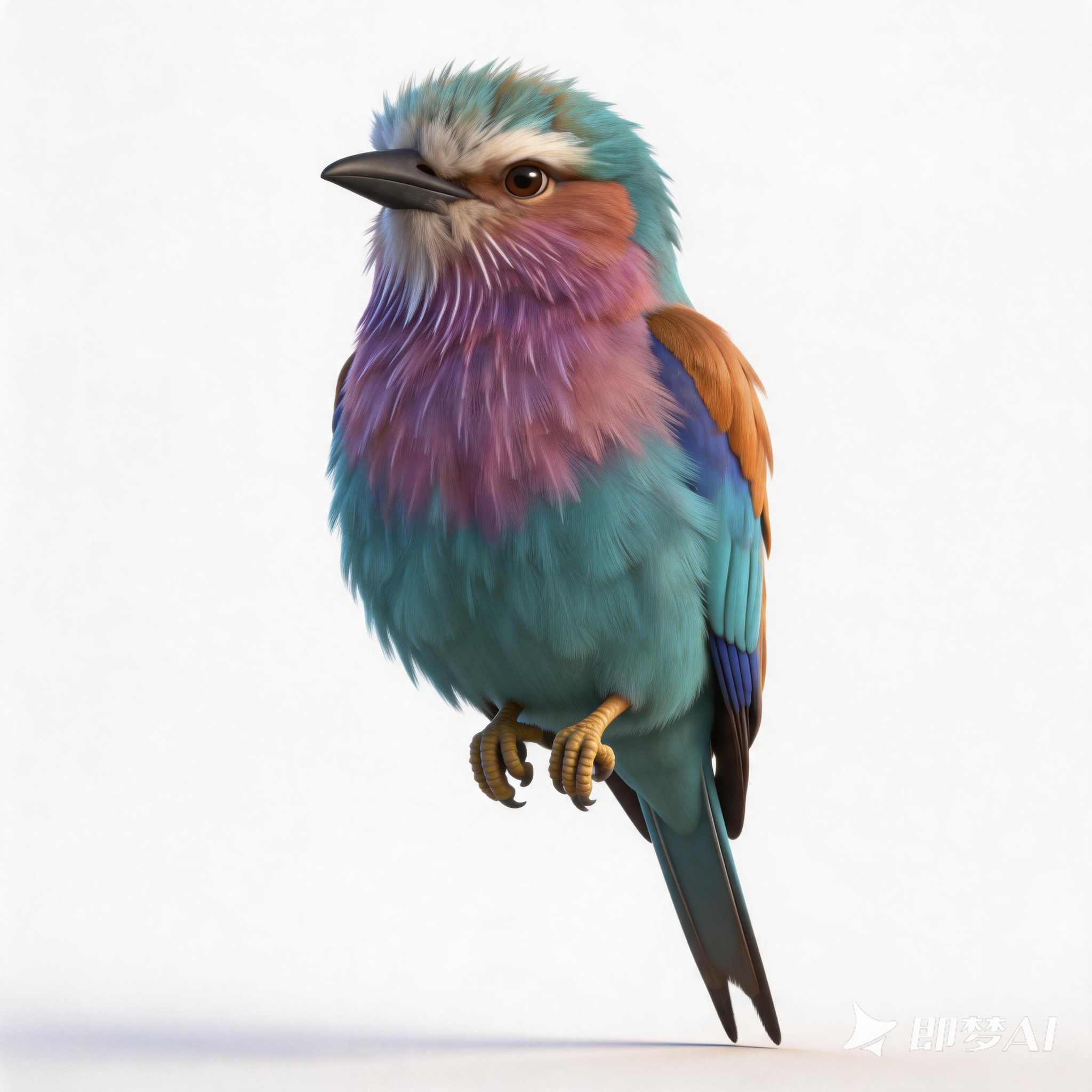 Purple-breasted Roller，