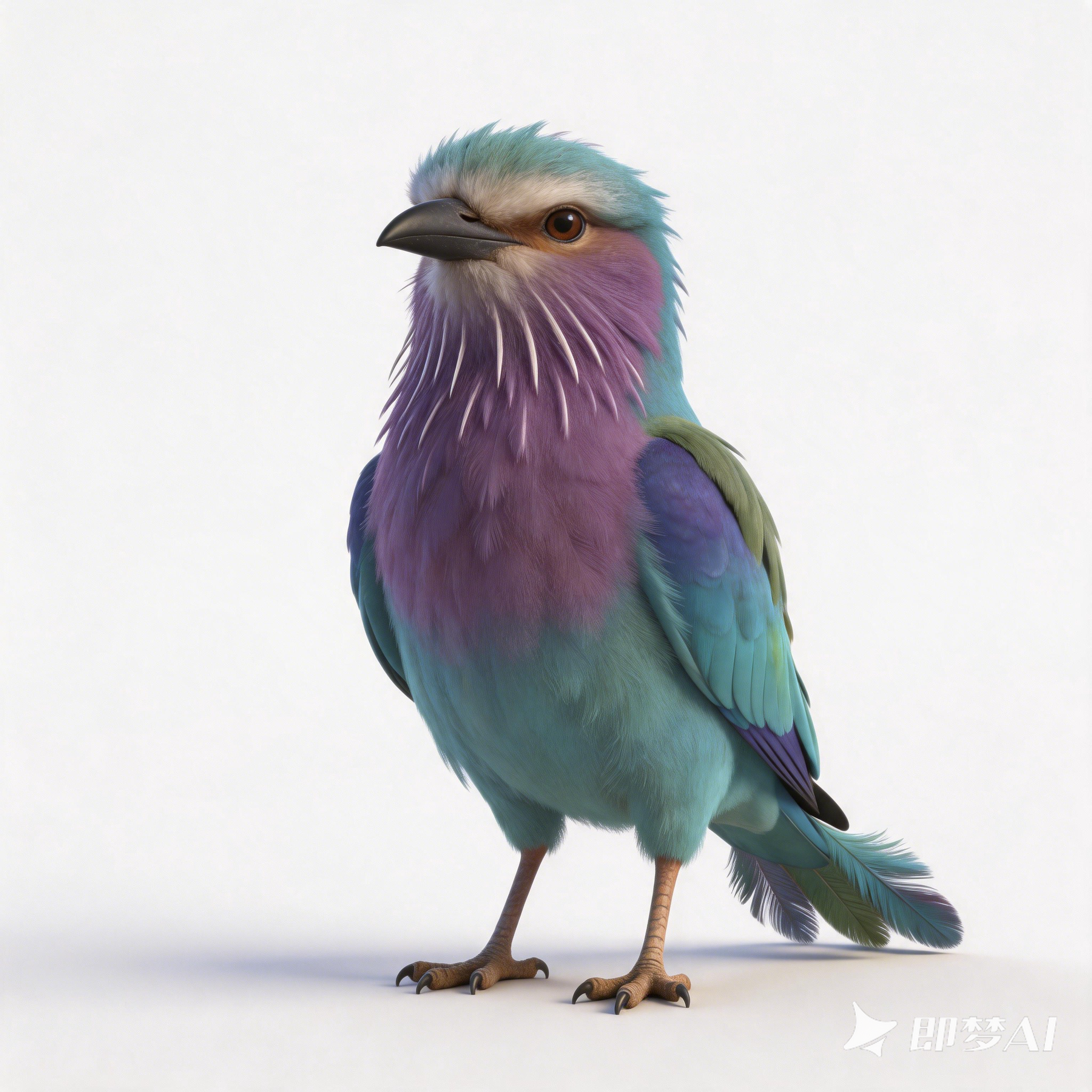 Purple-breasted Roller，