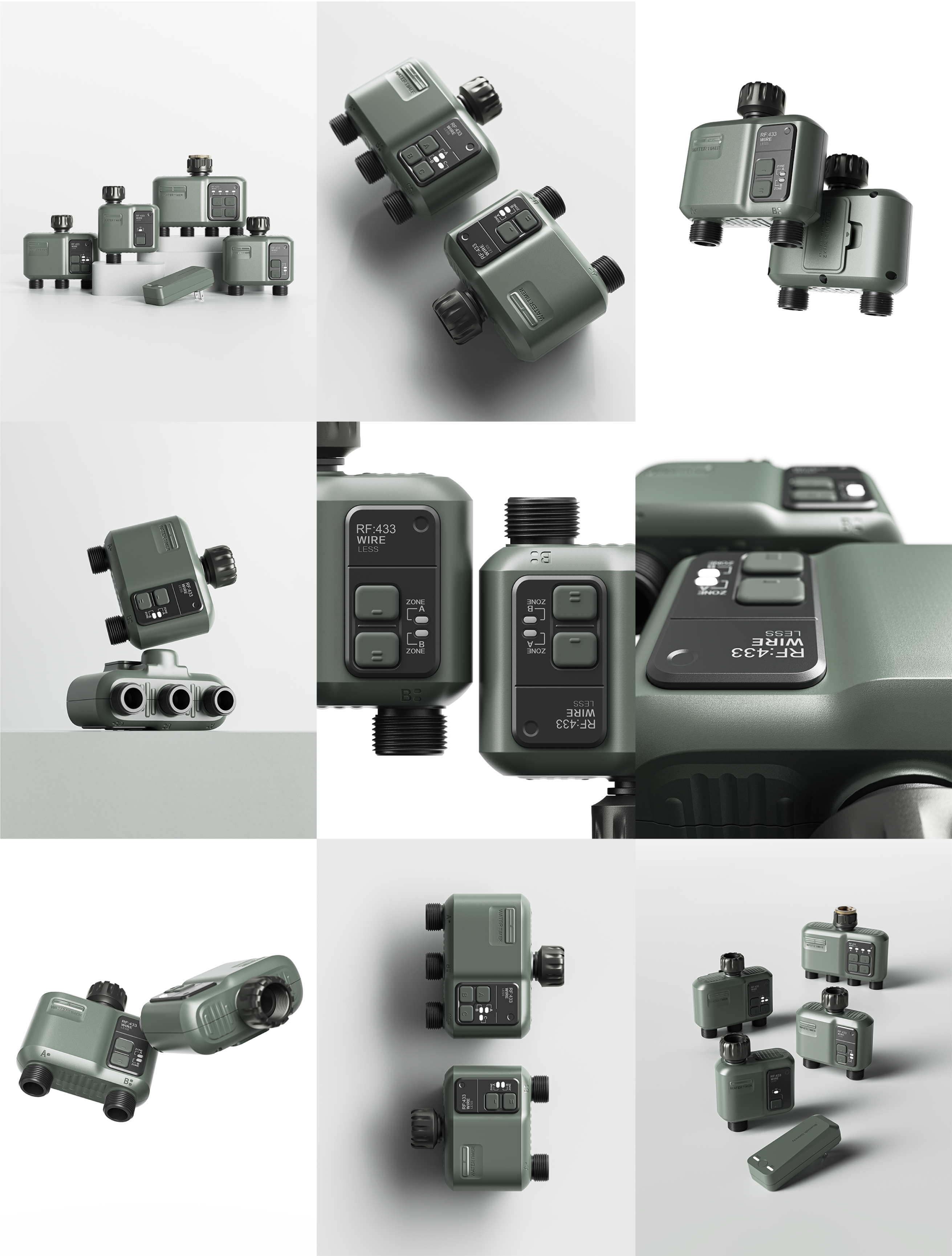 Intelligent products，Garden Irrigation，Intelligent garden irrigation system，Serial design，Intelligent equipment，industrial design，Tool design，Garden tools，