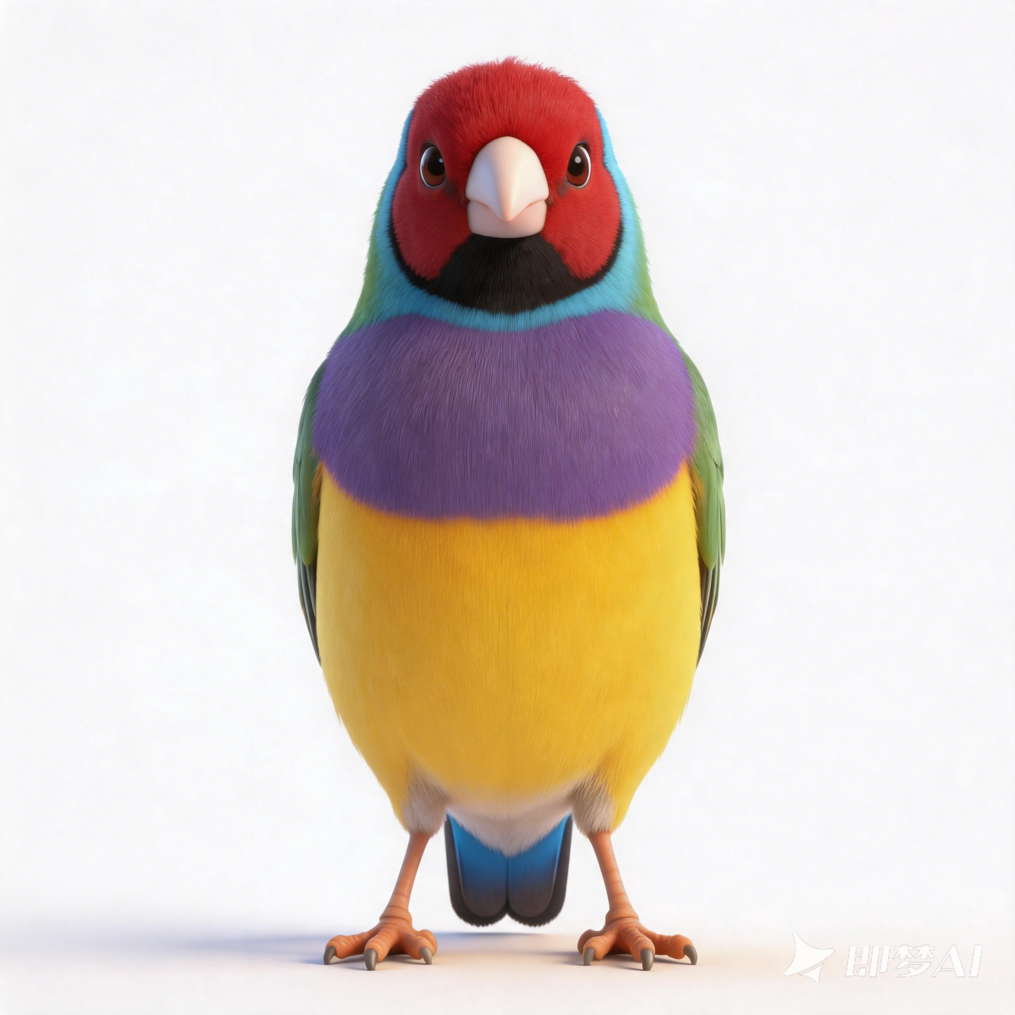 Seven-colored waxbill，