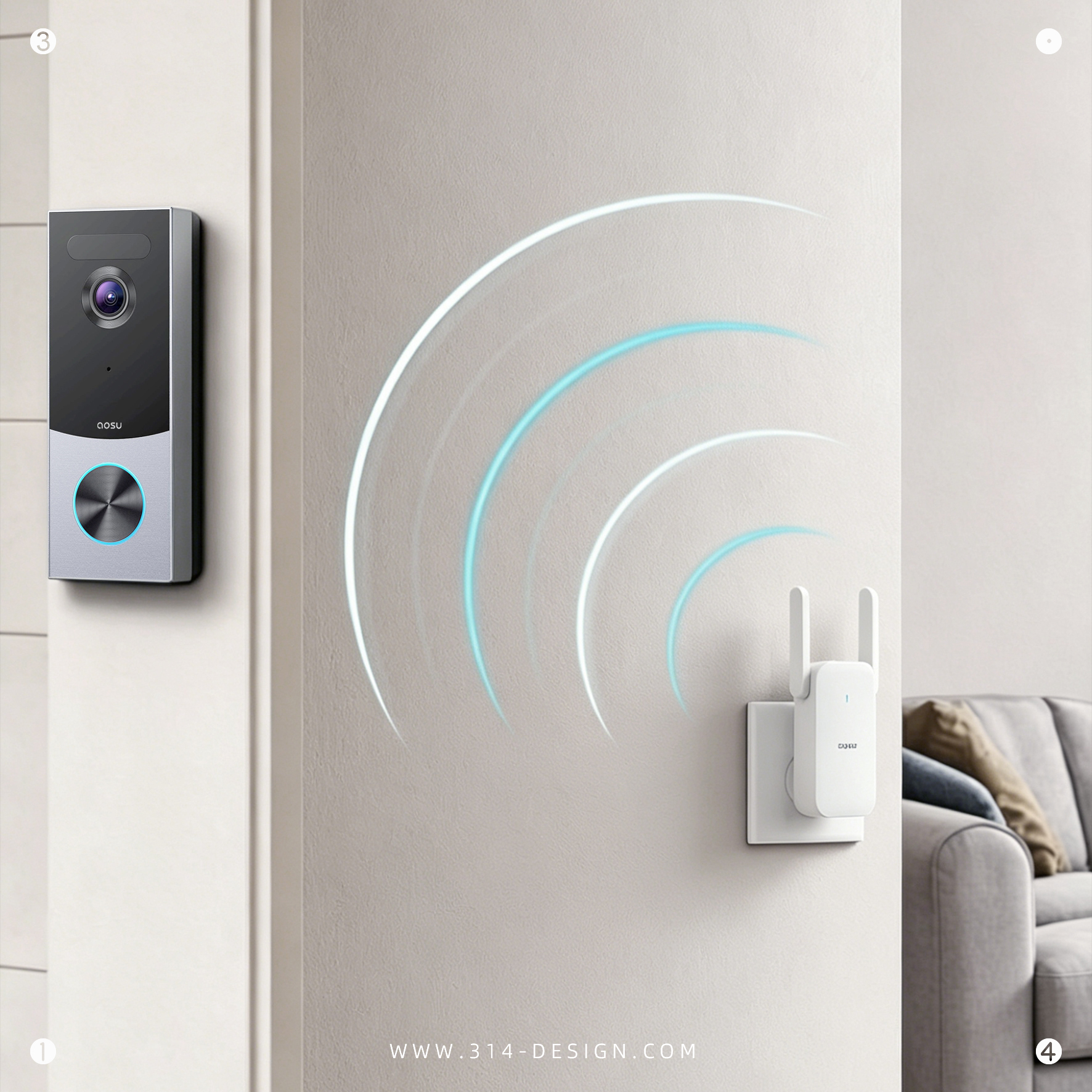 doorbell，camera，Outdoor Doorbell Camera，