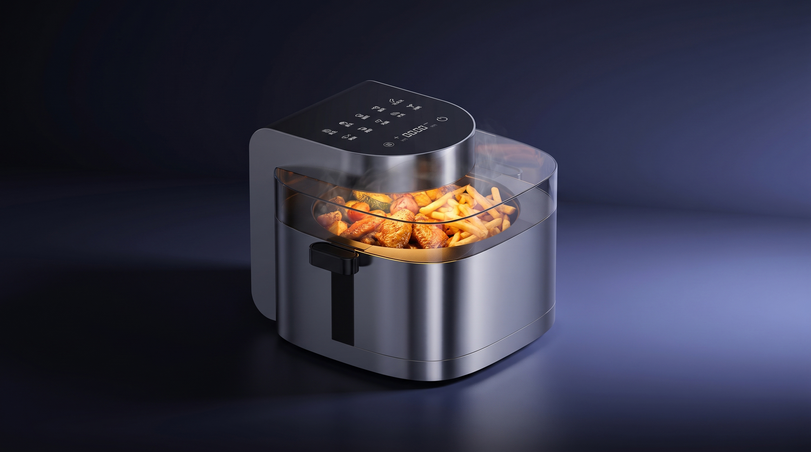 Air fryer，small home appliances，Appearance design，product design，get design，