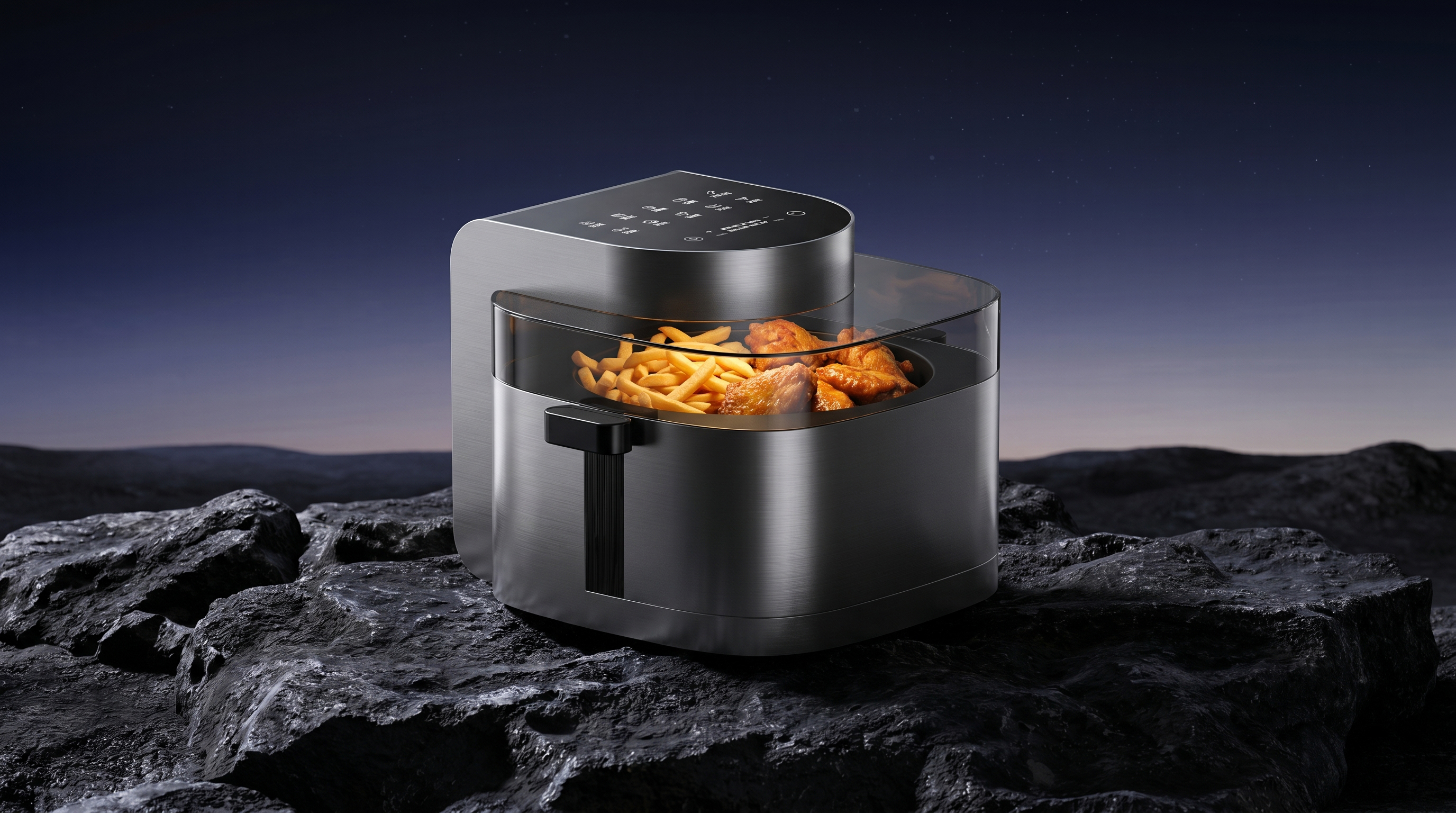 Air fryer，small home appliances，Appearance design，product design，get design，