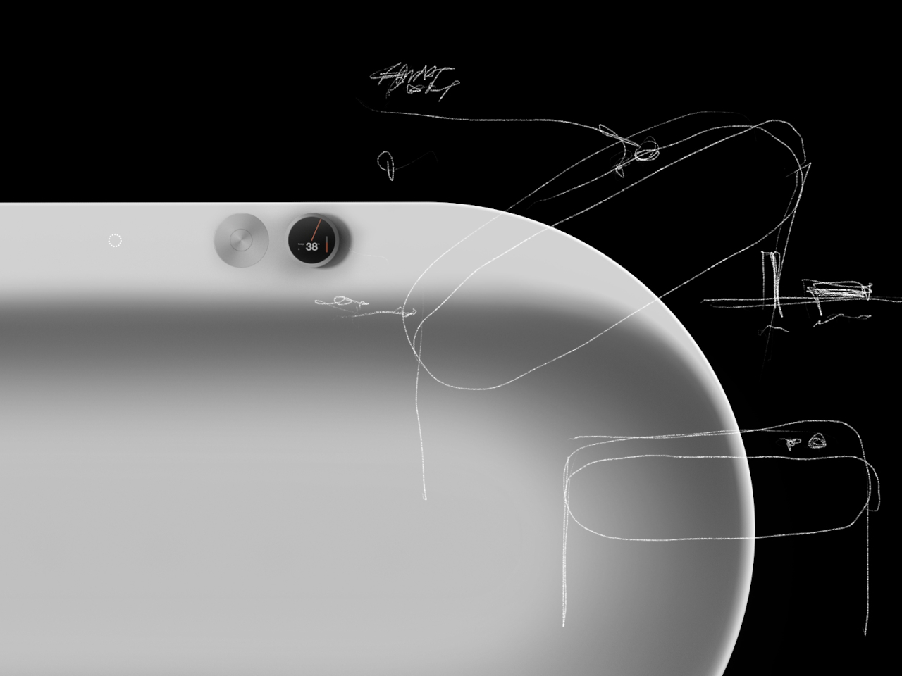 AquaIntelli，bathtub，conceptual design，Sanitary ware，