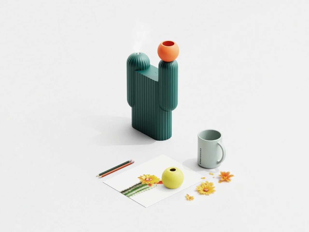Cabu，Humidifier，conceptual design，small home appliances，