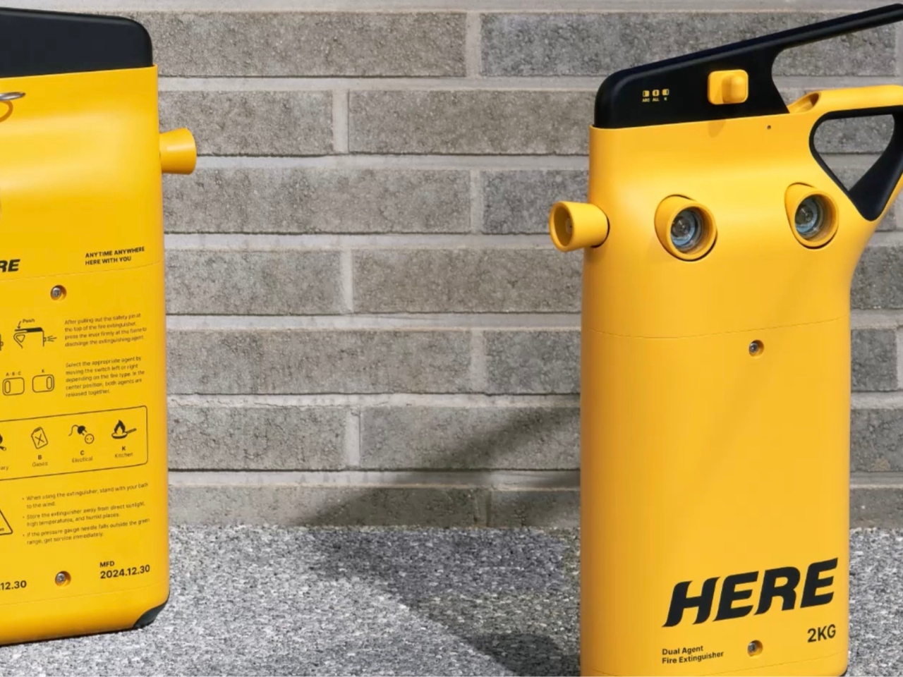 HERE，Fire Extinguisher，conceptual design，originality，