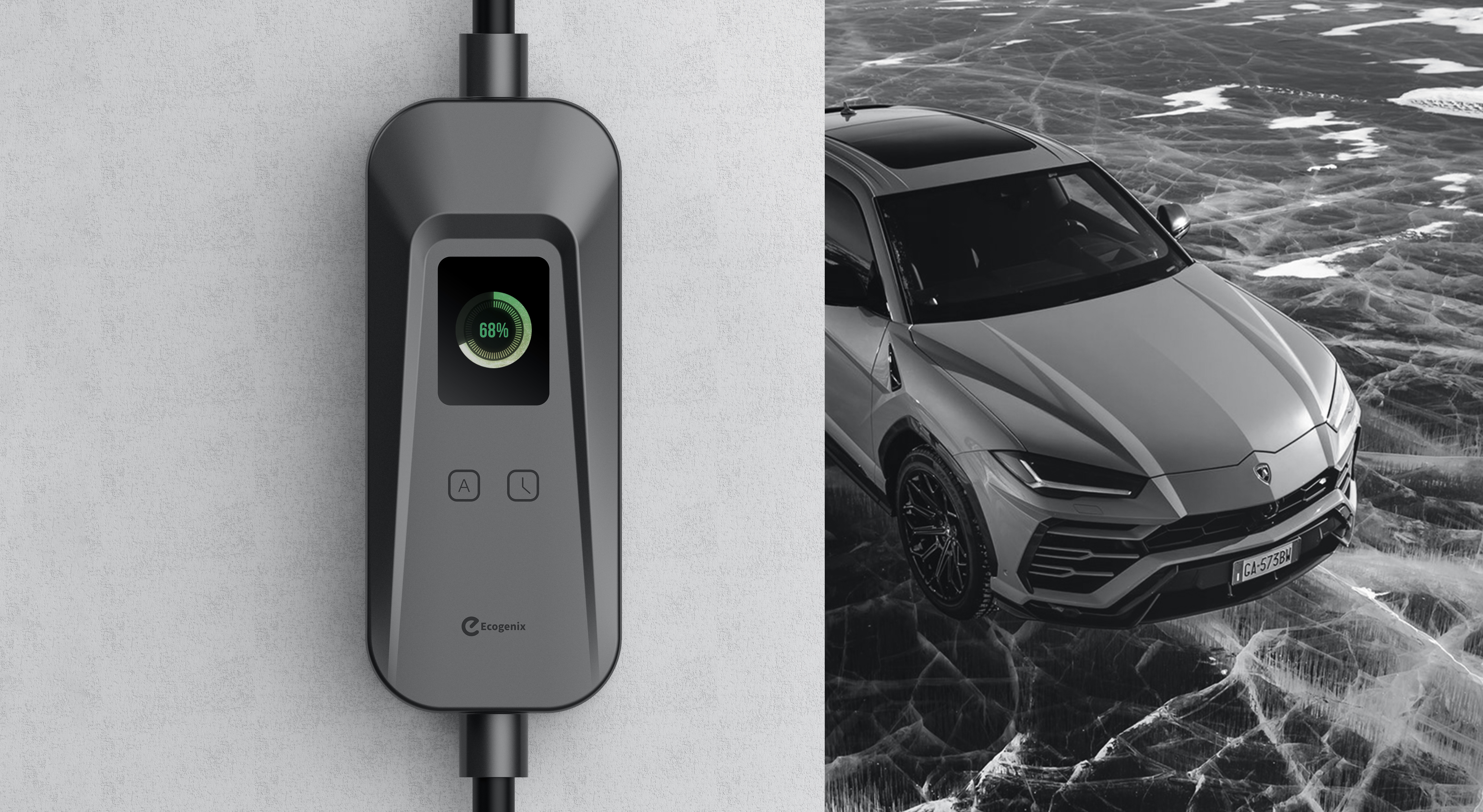 Portable，Charging pile，new energy，automobile，science and technology，Mecha，Simplicity，product design，