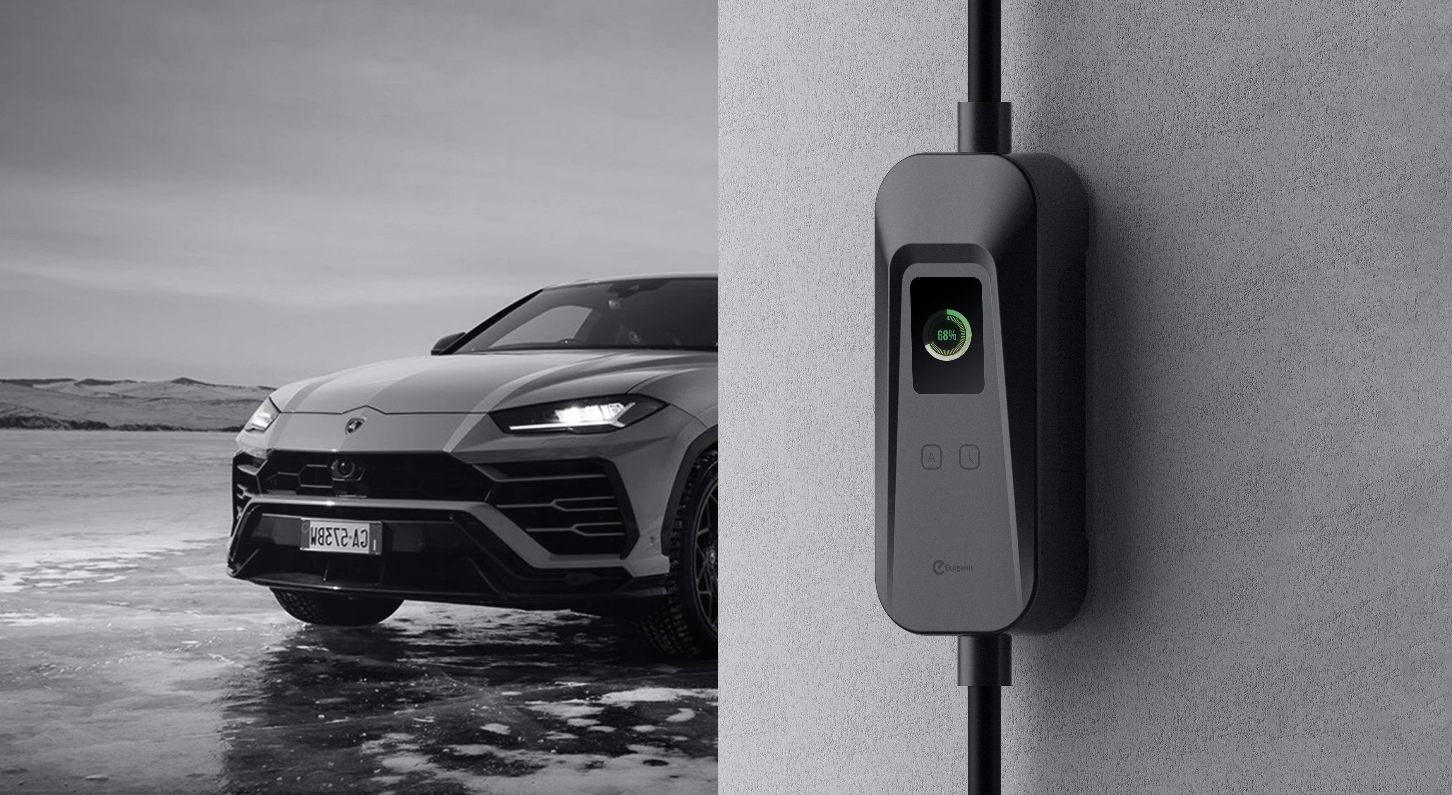 Portable，Charging pile，new energy，automobile，science and technology，Mecha，Simplicity，product design，