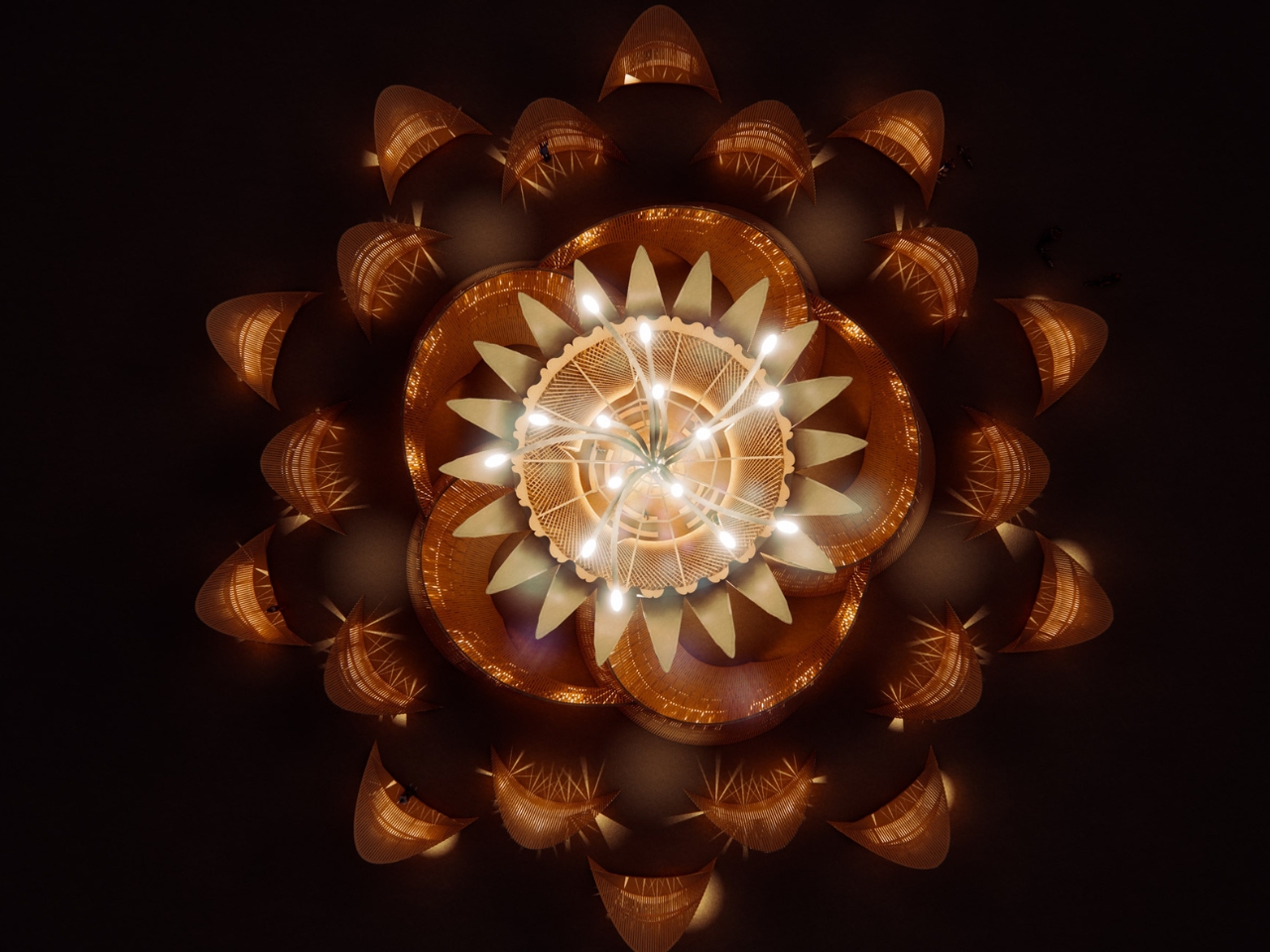Installation art，Burning man day，Temporary Buildings，Queen of the Night，